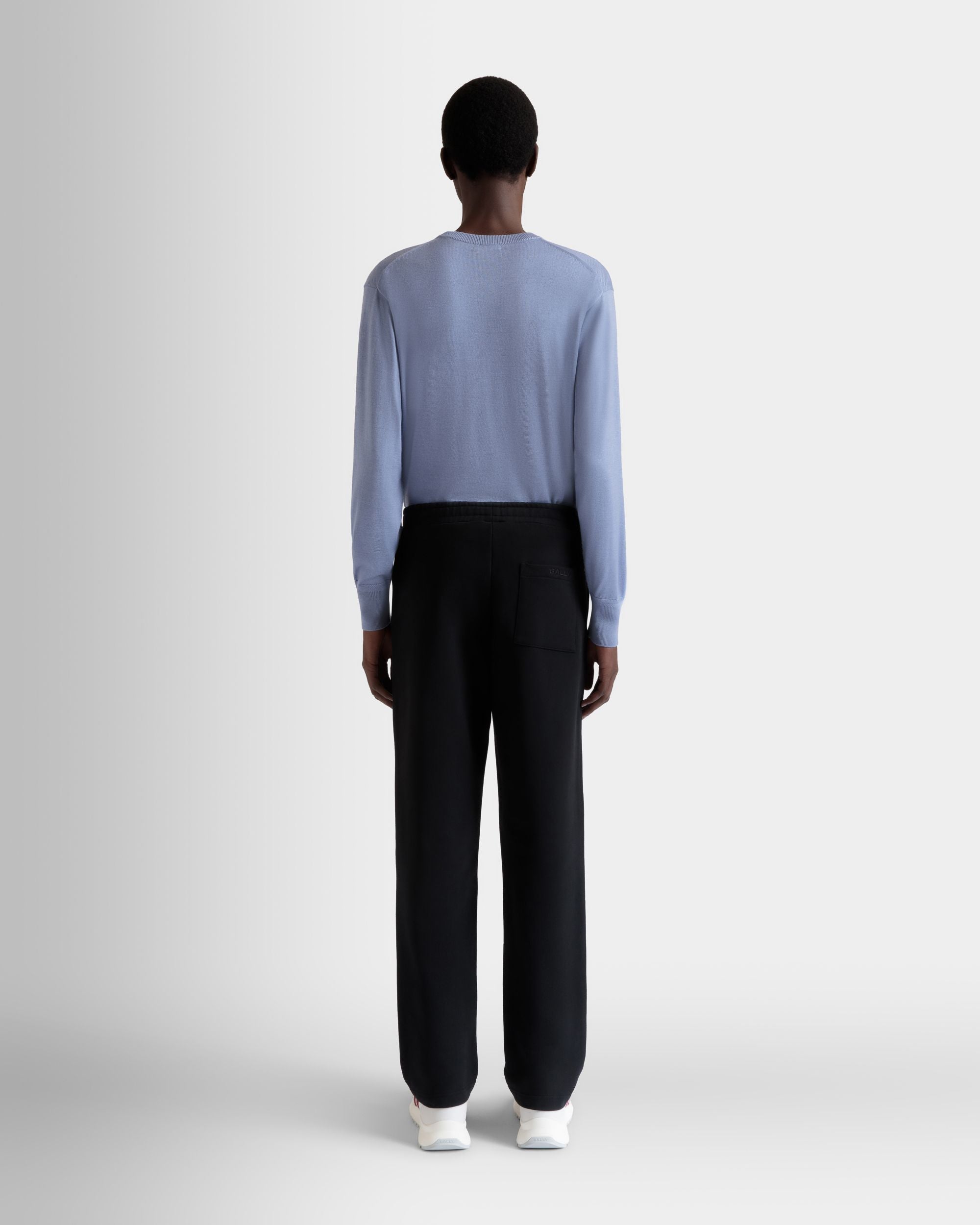Pantalon De Survêtement Avec Détail Bally Flag En Coton Noir - Homme - Bally - 06