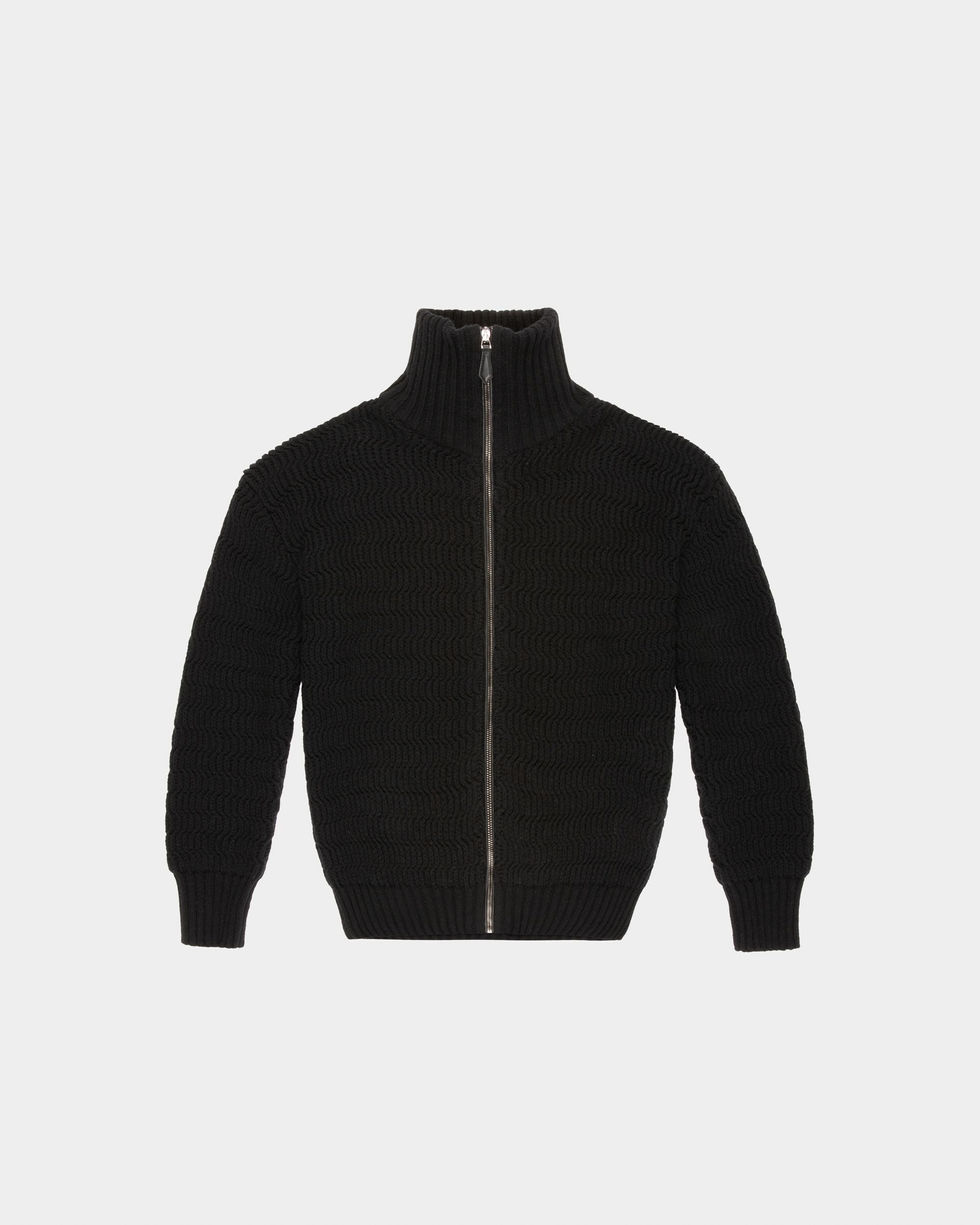 Wool And Cashmere Roll Neck In Black - Men's - Bally - 04