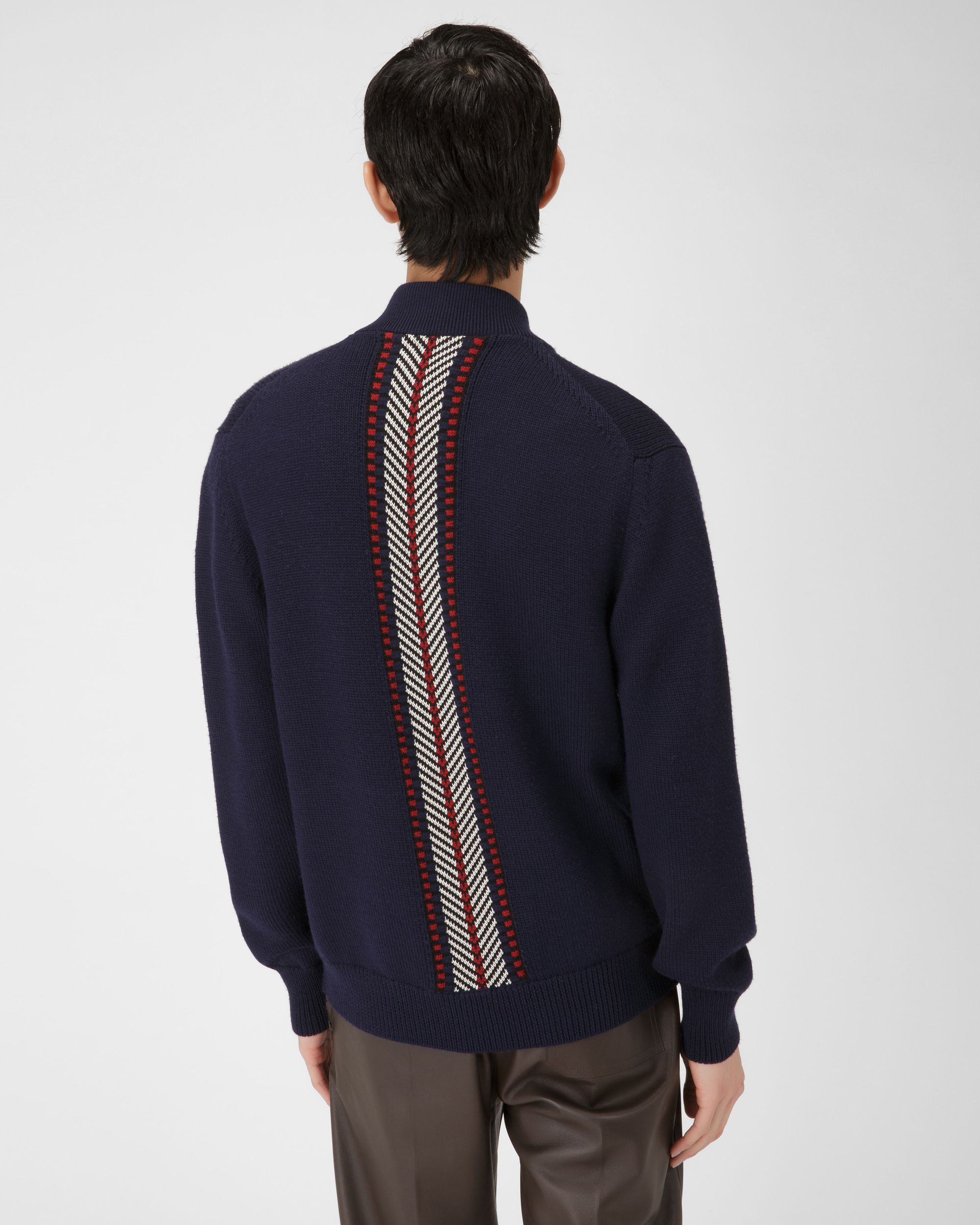 Cardigan Aus Marineblauer Wolle - Herren - Bally - 03