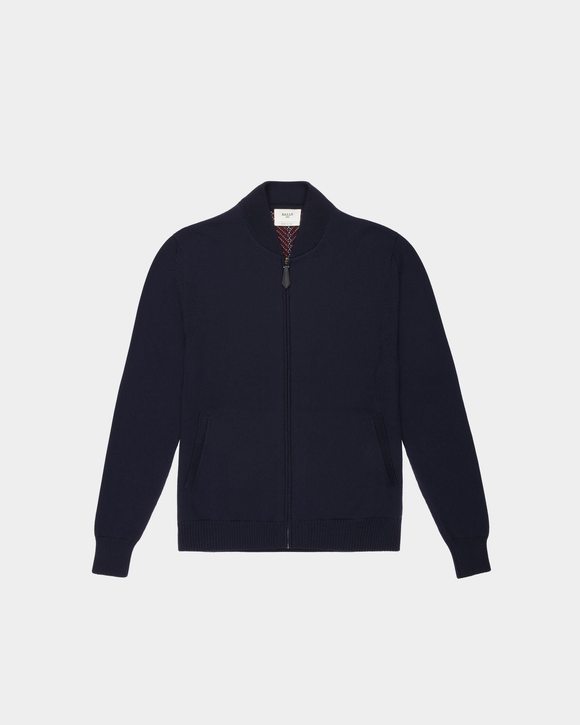 Cardigan Aus Marineblauer Wolle - Herren - Bally - 04