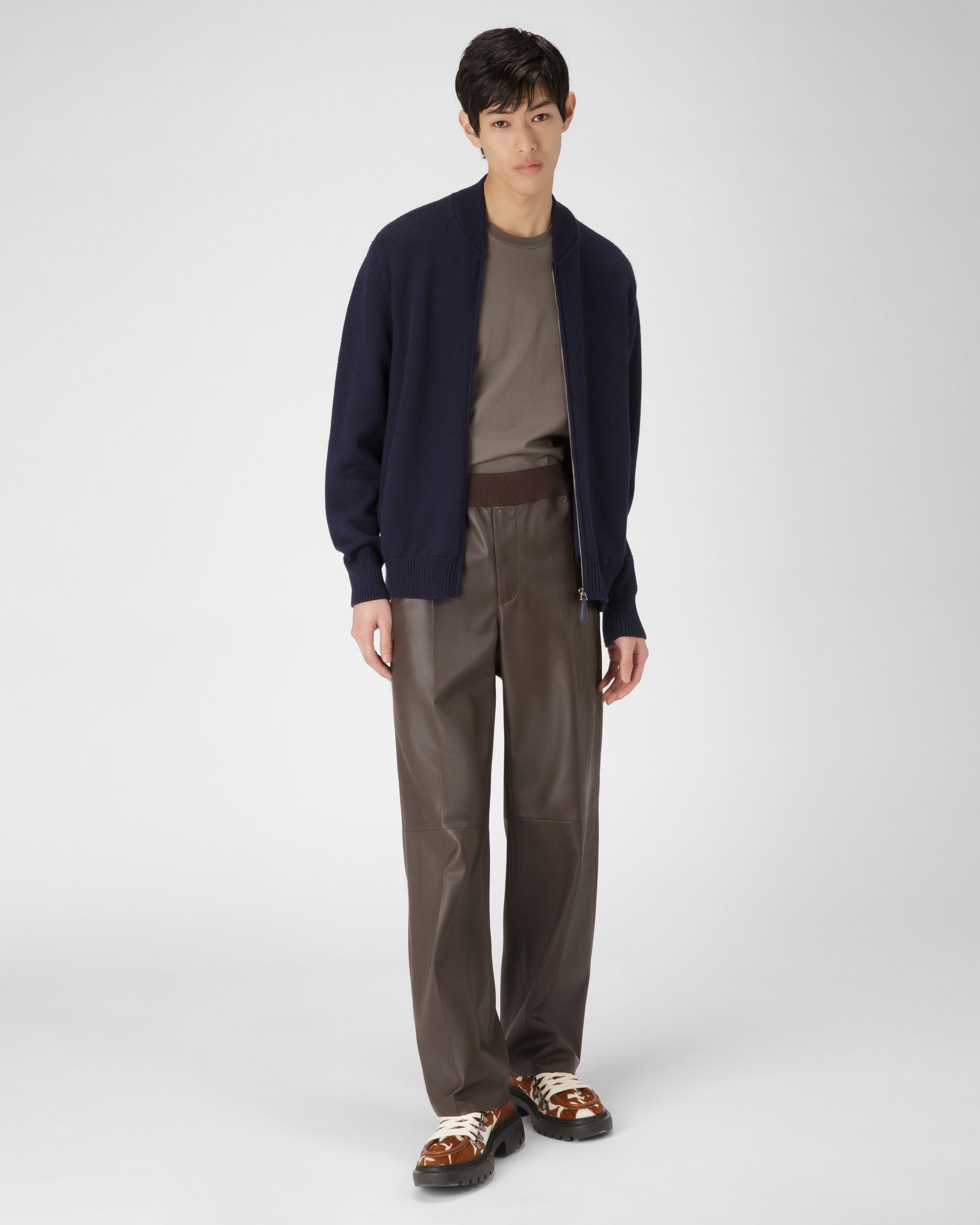 Cardigan Aus Marineblauer Wolle - Herren - Bally - 05