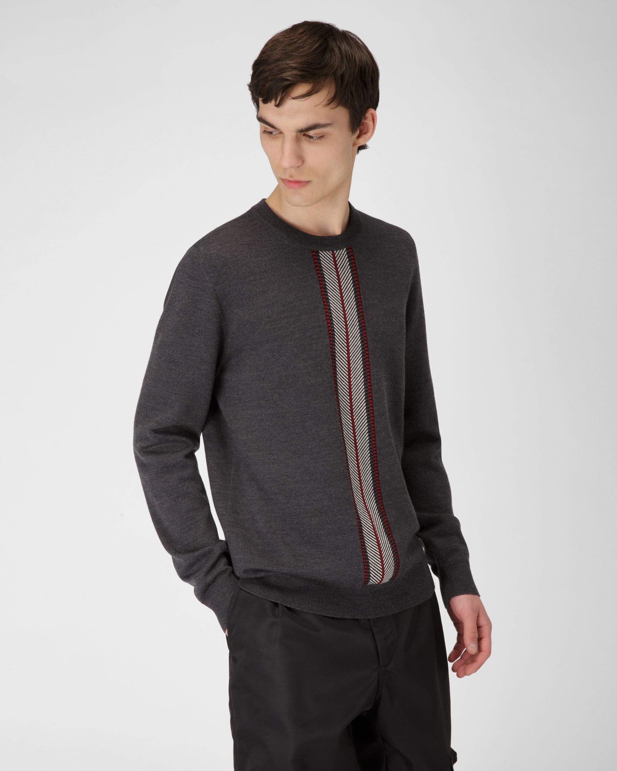 Col Ras Du Cou En Laine Grise - Homme - Bally - 01