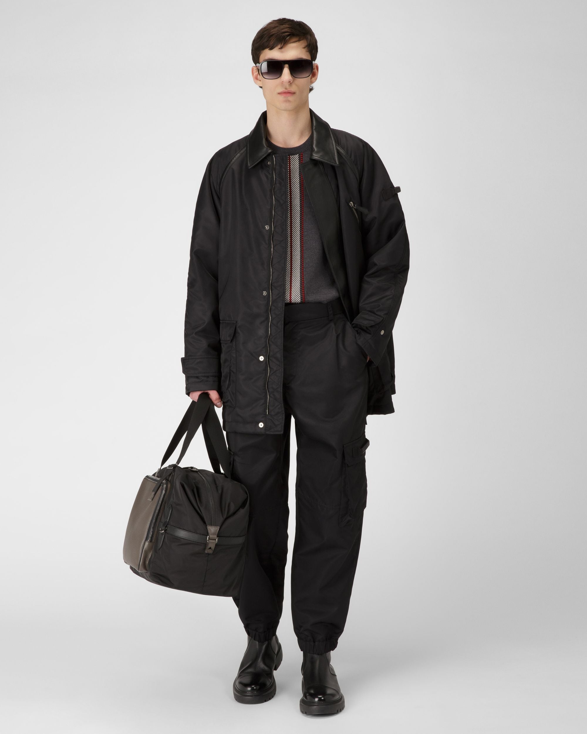 Col Ras Du Cou En Laine Grise - Homme - Bally - 05