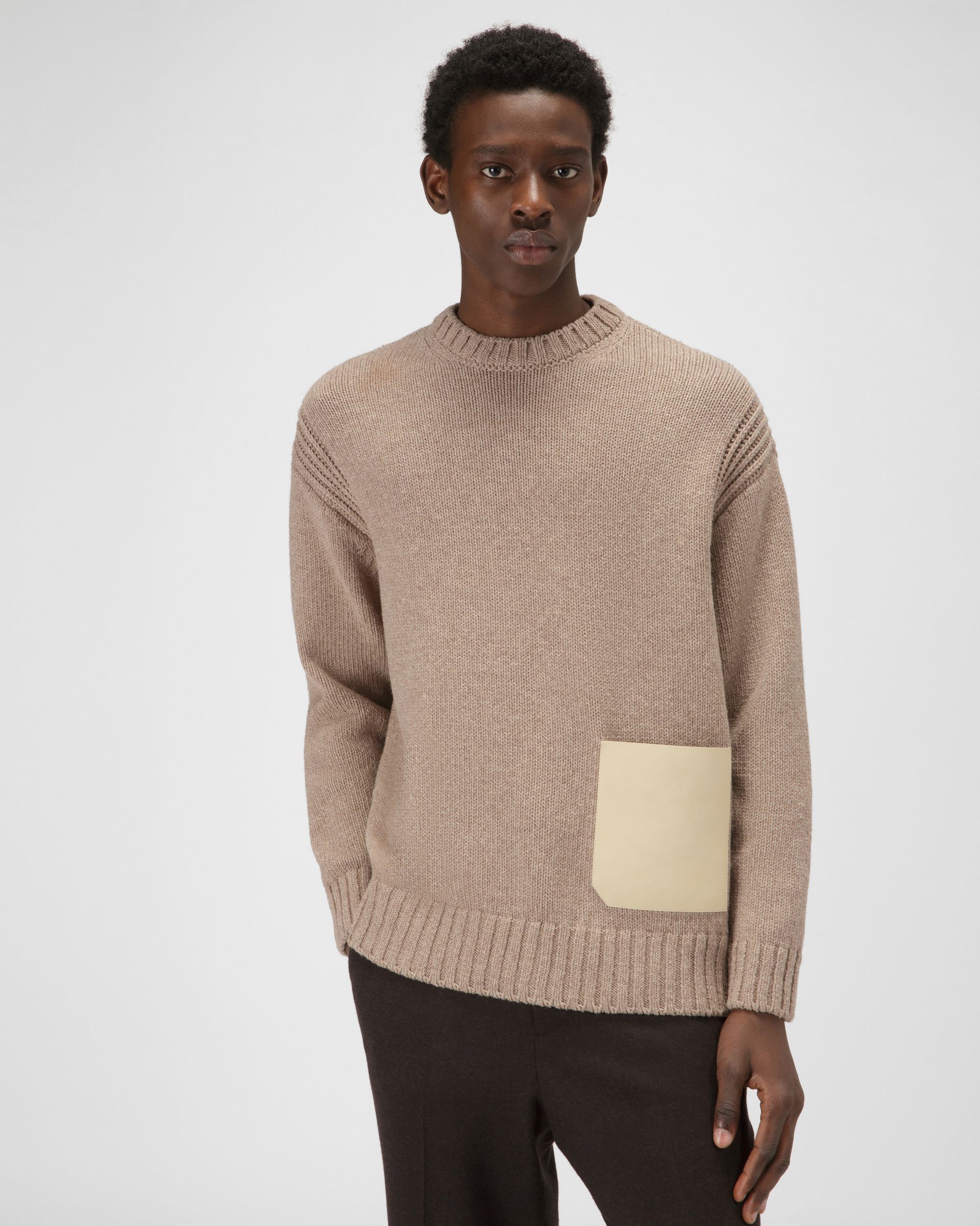 Pull En Laine Beige - Homme - Bally - 01