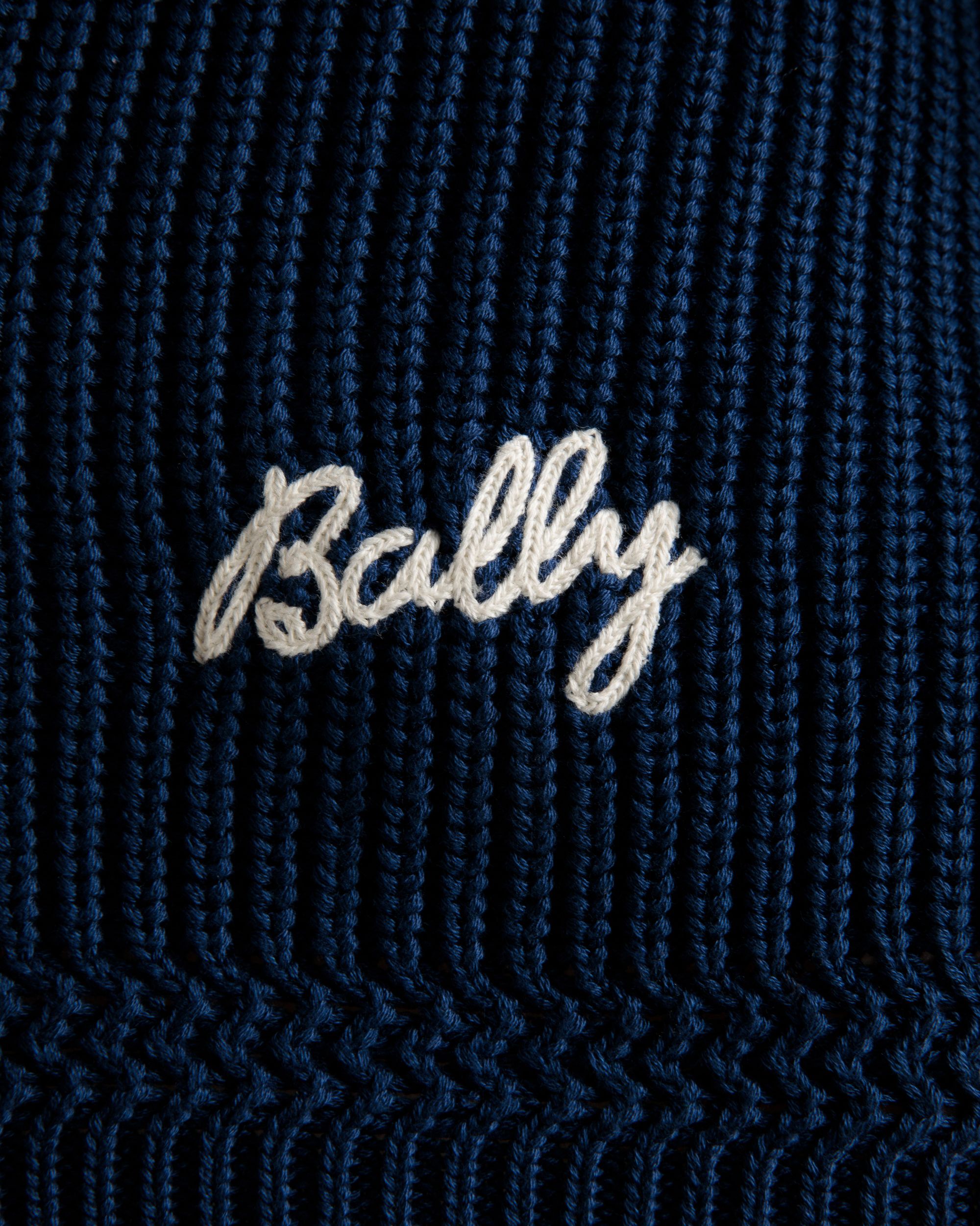 Rundhalspullover Aus Blauer Baumwolle - Herren - Bally - 02