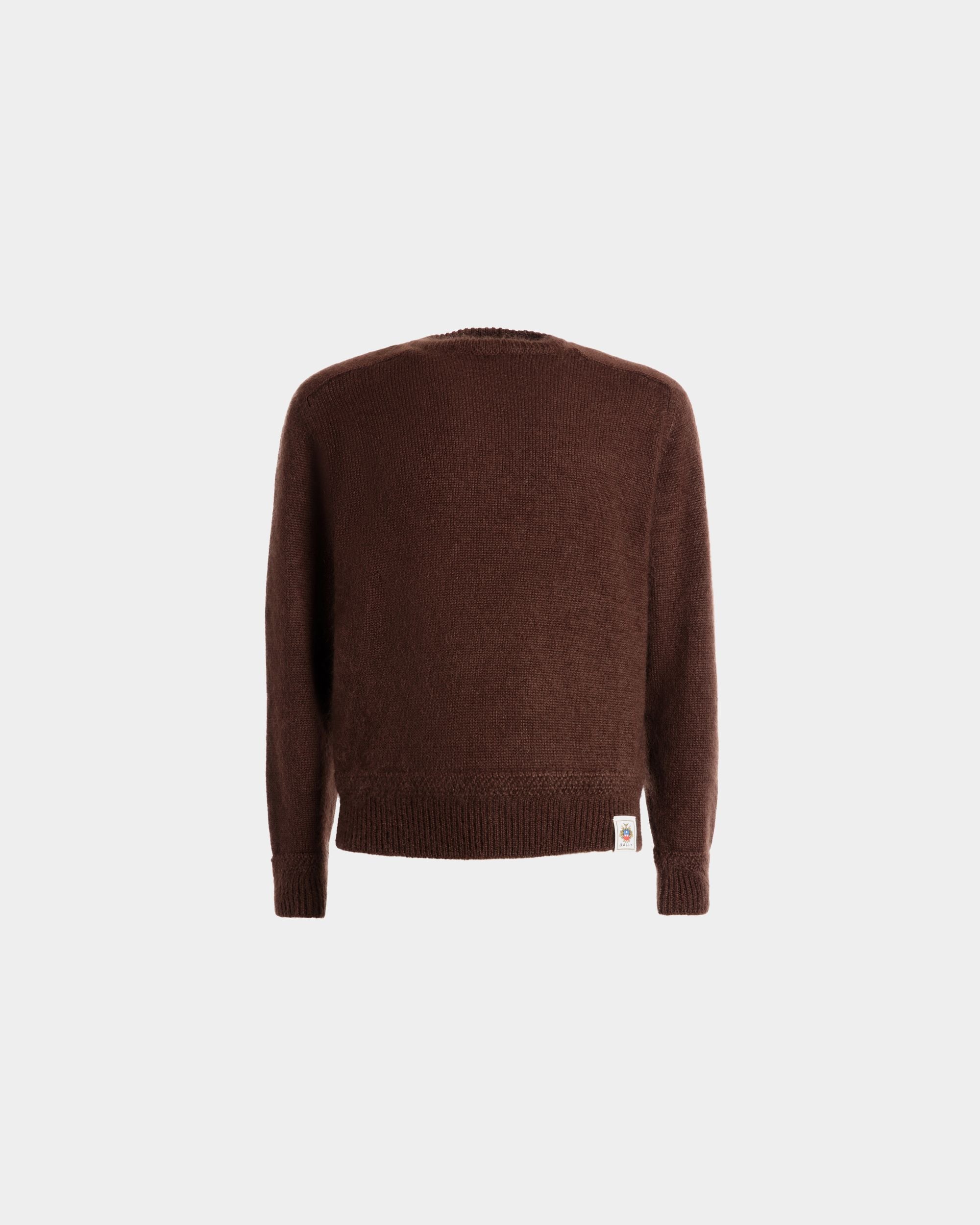 Pull Ras-Du-Cou En Mohair Et Soie Marron - Homme - Bally - 01