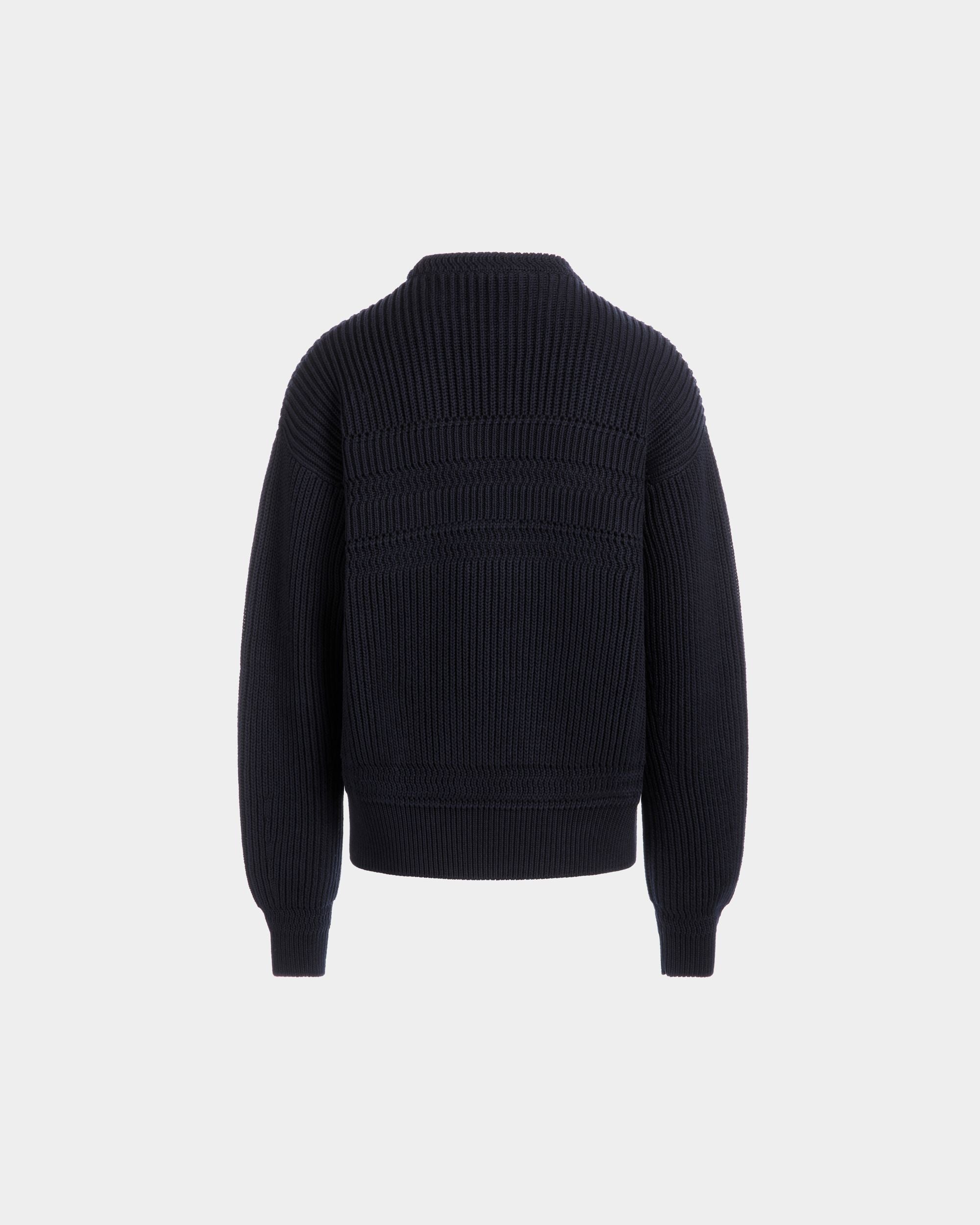 Pull Ras-Du-Cou En Coton Navy Blue - Homme - Bally - 07