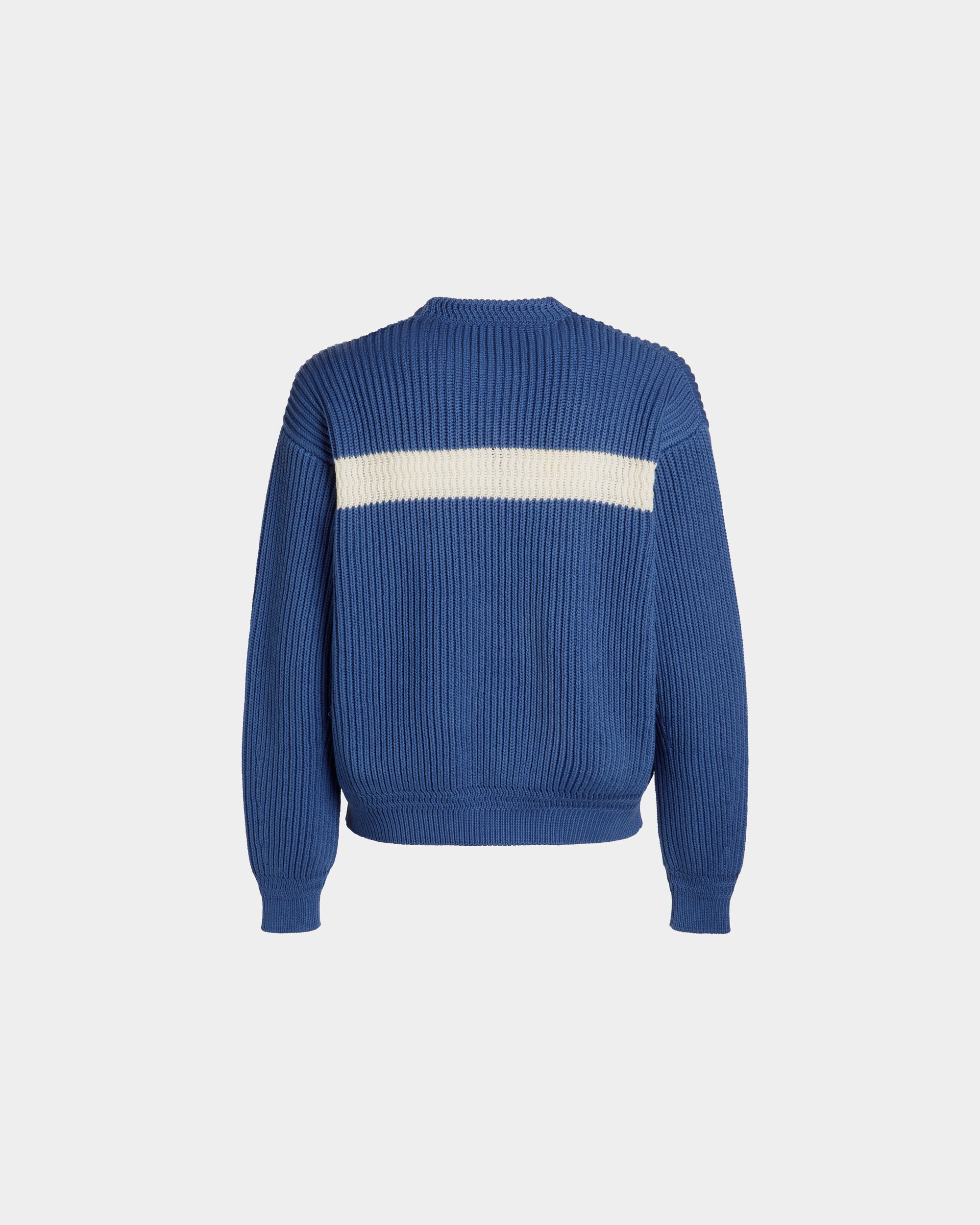 Pull Ras-Du-Cou En Coton Medium Blue - Homme - Bally - 07