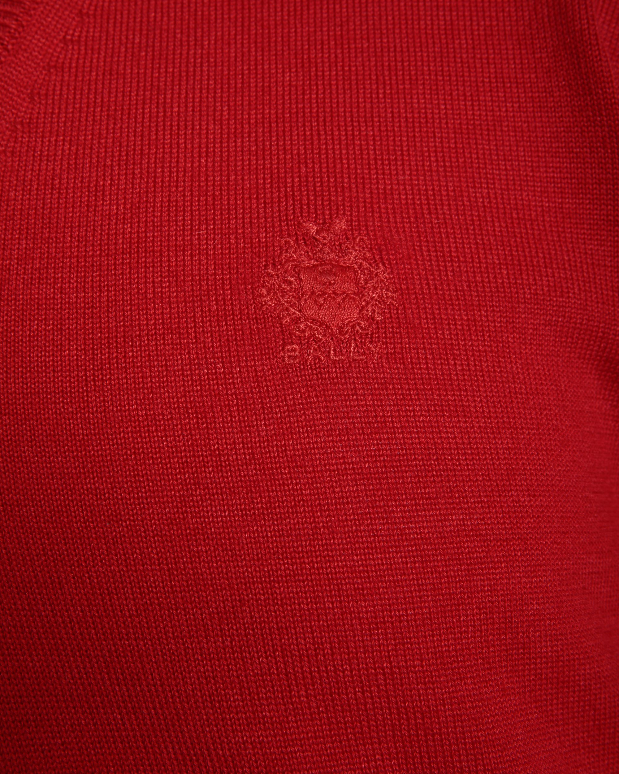 Knitwear V Neck In Red Mix Wool/Cash/Silk - Homme - Bally - 02