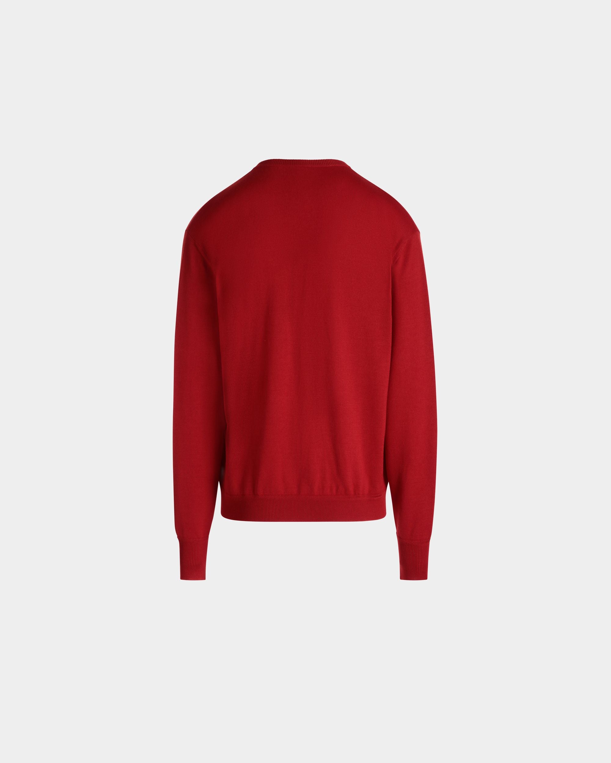 Knitwear V Neck In Red Mix Wool/Cash/Silk - Homme - Bally - 03
