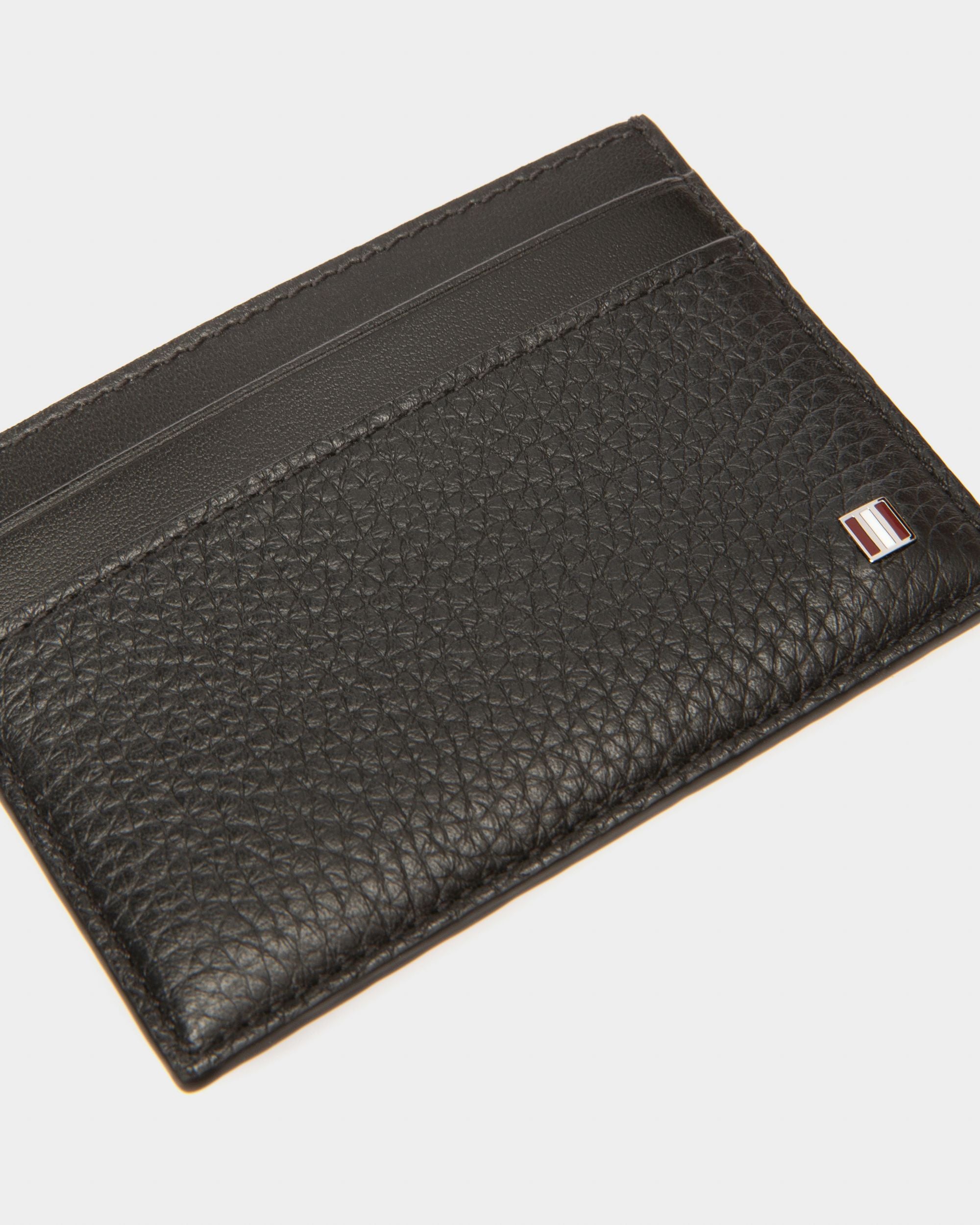 Bhar Porte-Cartes En Cuir Noir - Homme - Bally - 04
