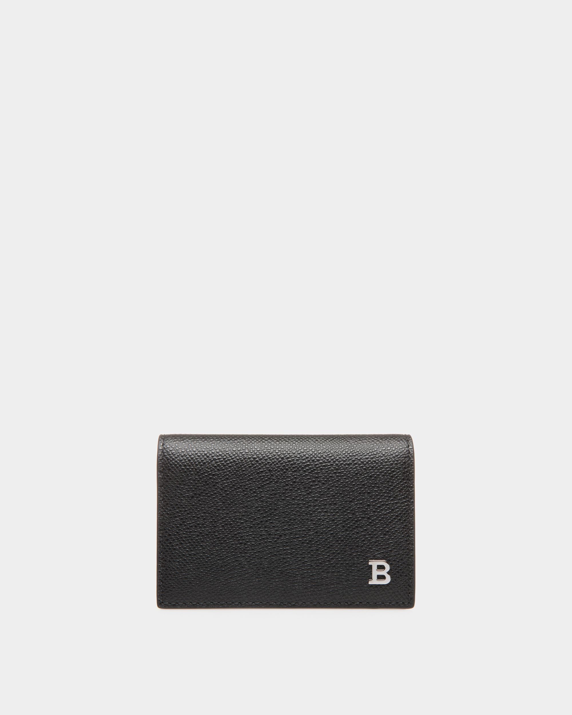 Business Card Holder In Black Bovine - Men's - Bally - 01