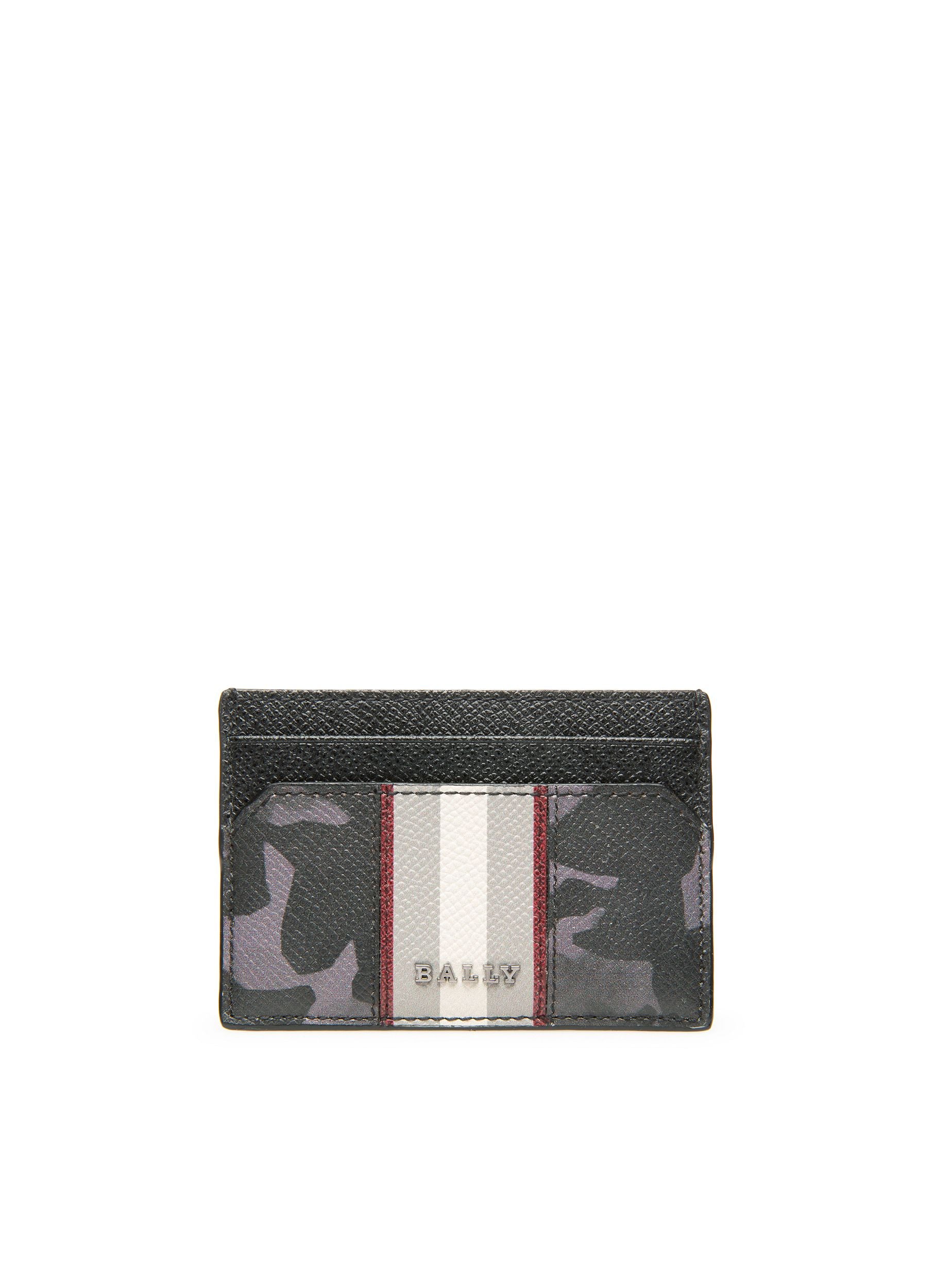 Bhar Porte-Cartes En Cuir Noir - Homme - Bally - 01