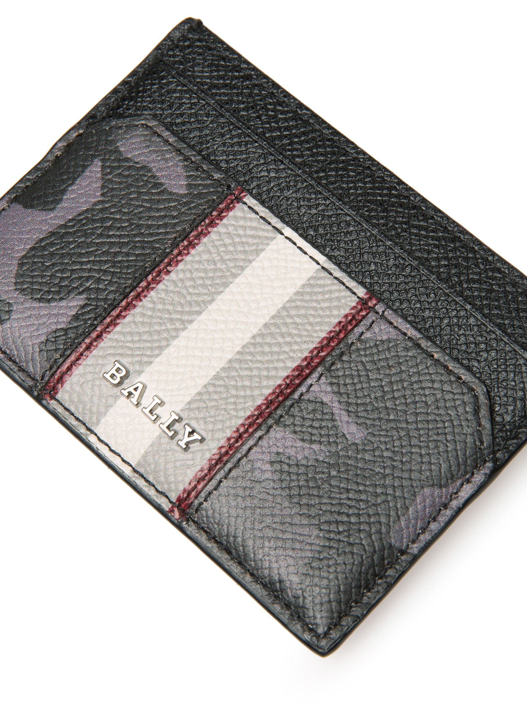 Bhar Porte-Cartes En Cuir Noir - Homme - Bally - 03