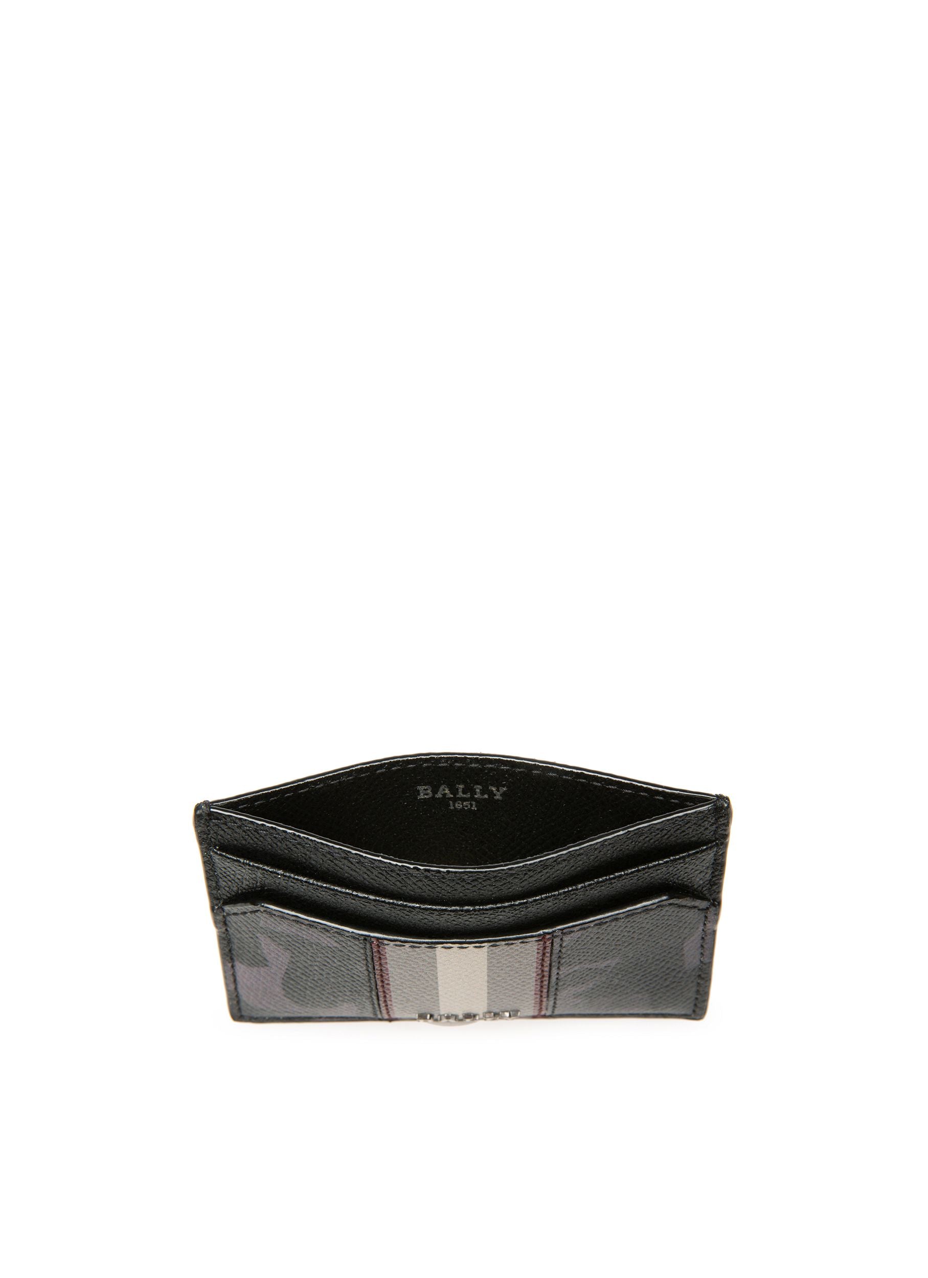 Bhar Porte-Cartes En Cuir Noir - Homme - Bally - 04