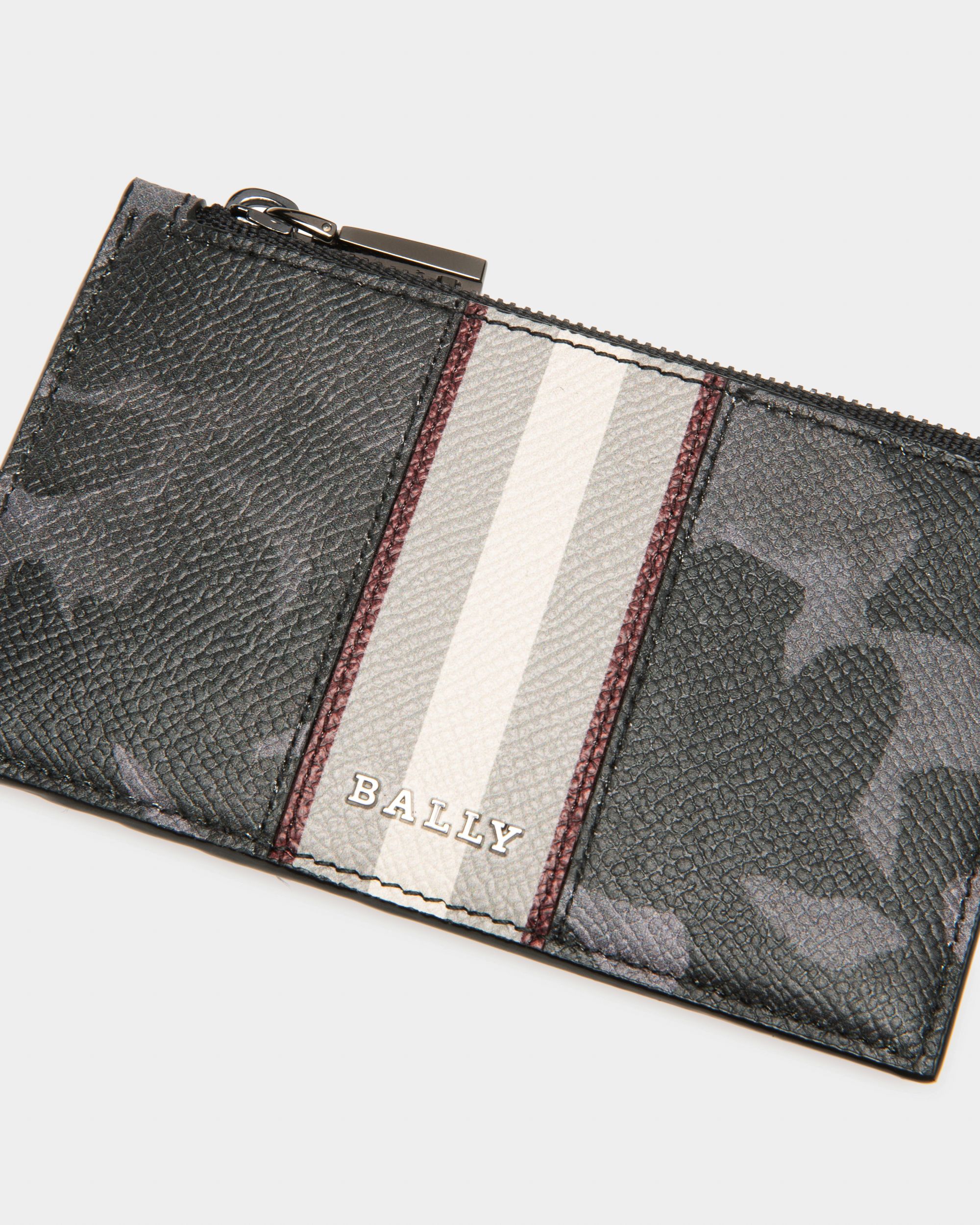 Babe Porte-Cartes En Cuir Recyclé Noir - Homme - Bally - 04