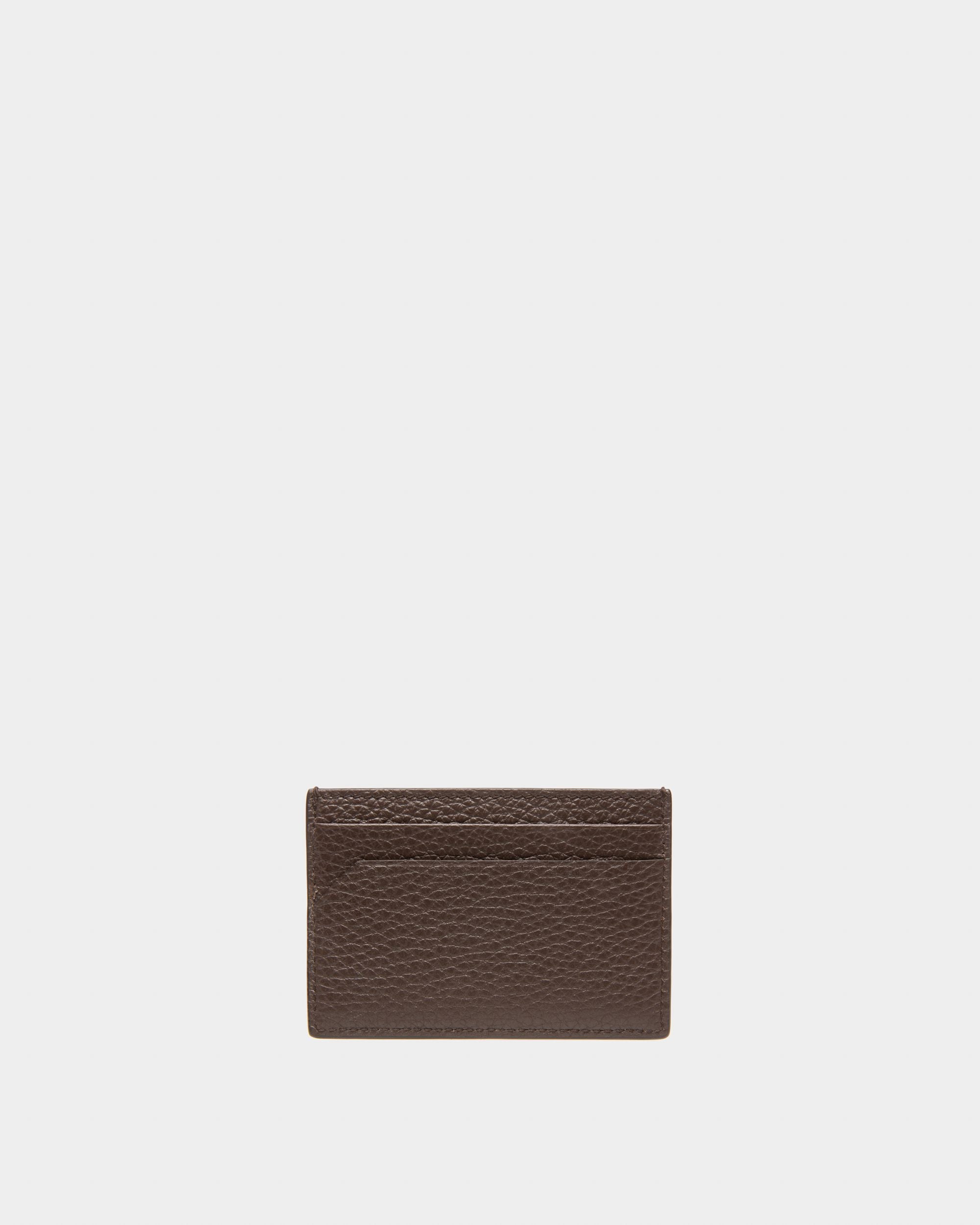 Schar Porte-Cartes En Cuir Marron Ébène - Homme - Bally - 02