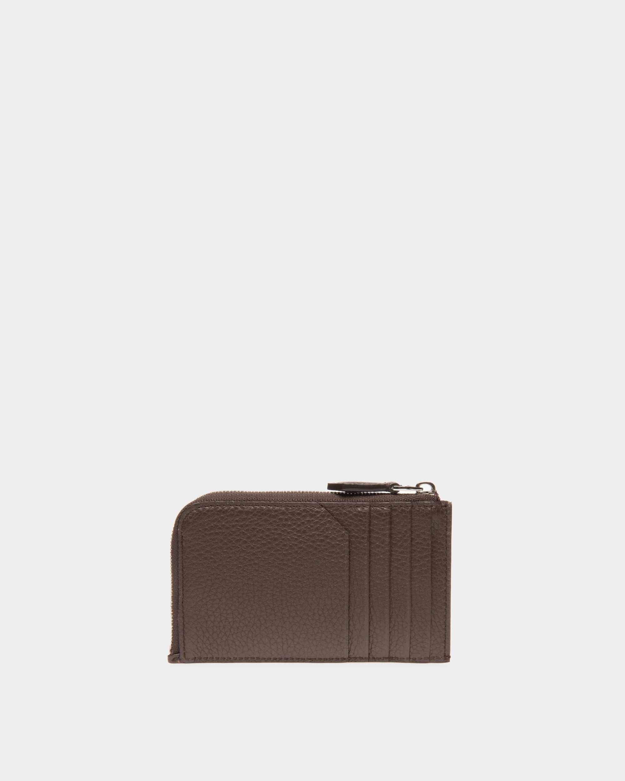 Scord Porte-Cartes En Cuir Marron Ébène - Homme - Bally - 02