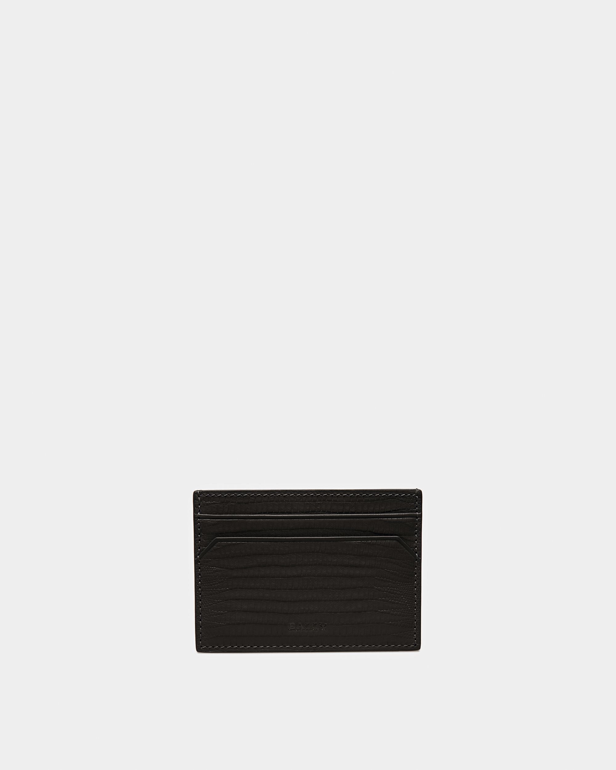 Bhar Geprägtes Leder-Kartenetui In Schwarz - Herren - Bally - 01