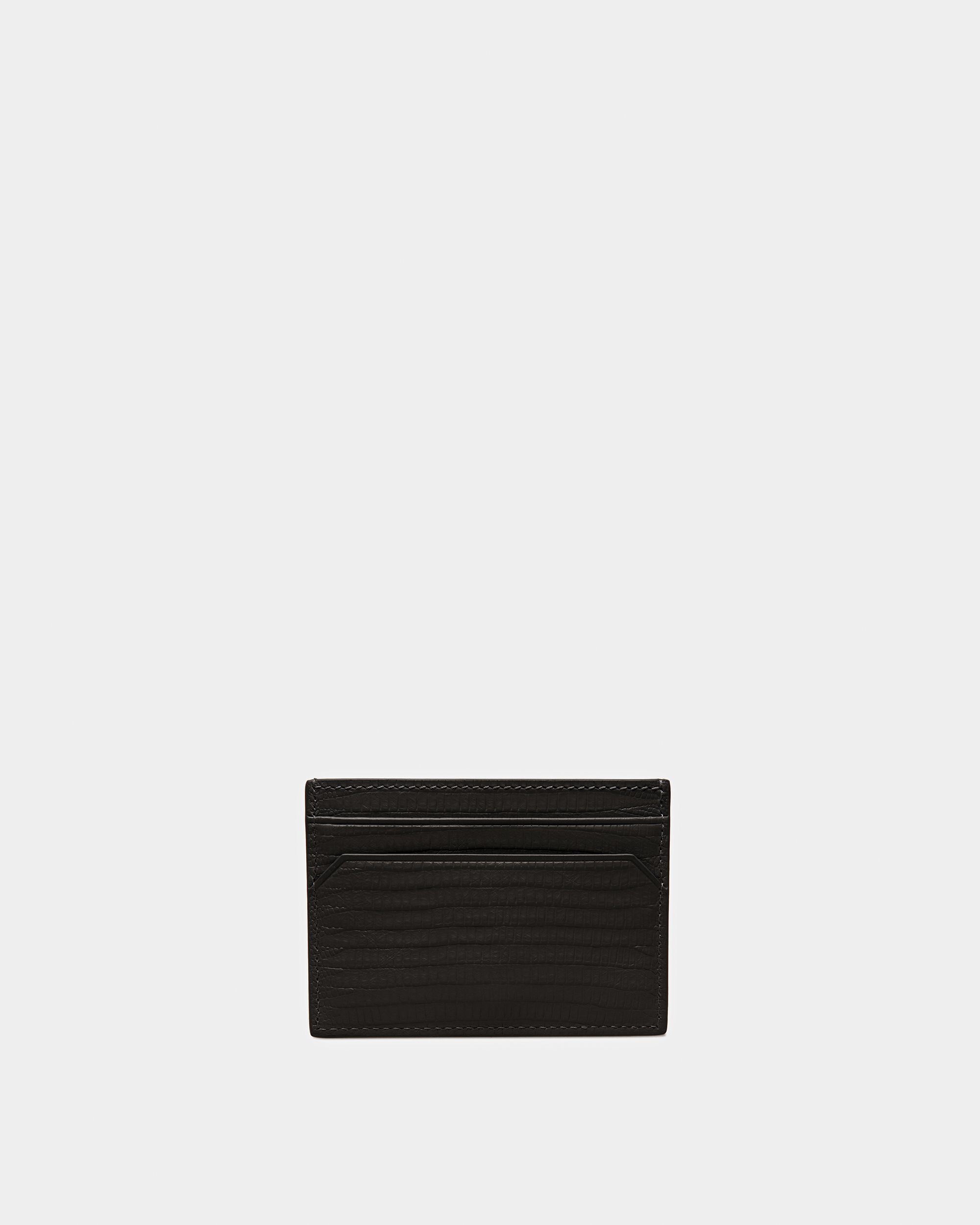 Bhar Geprägtes Leder-Kartenetui In Schwarz - Herren - Bally - 02