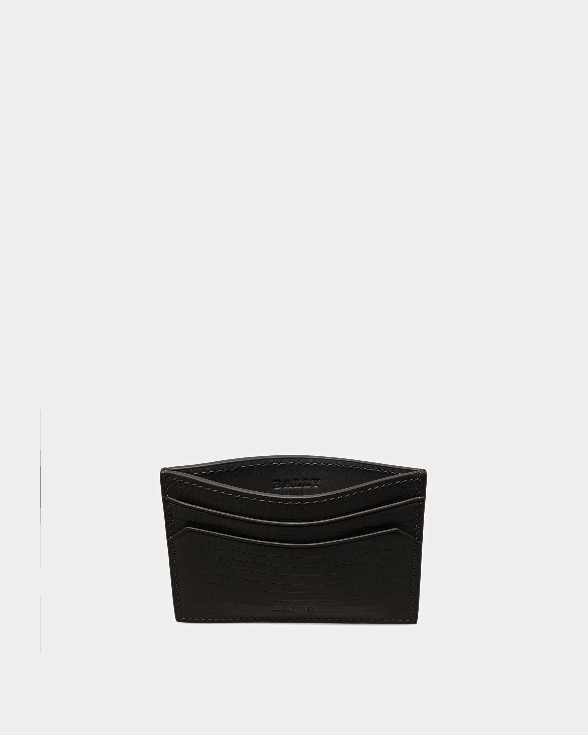 Bhar Geprägtes Leder-Kartenetui In Schwarz - Herren - Bally - 03
