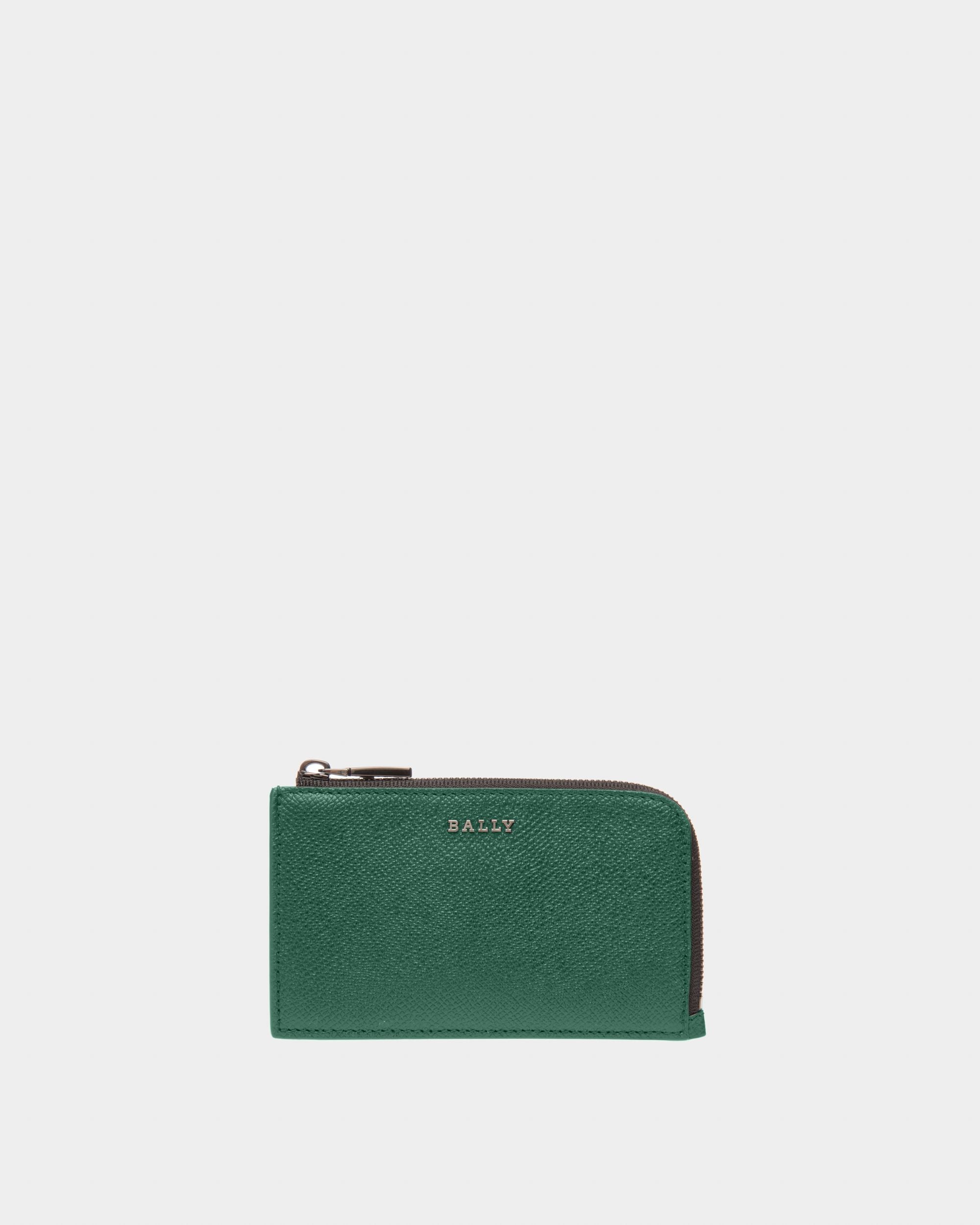Bord Porte-Cartes En Cuir Vert - Homme - Bally - 01