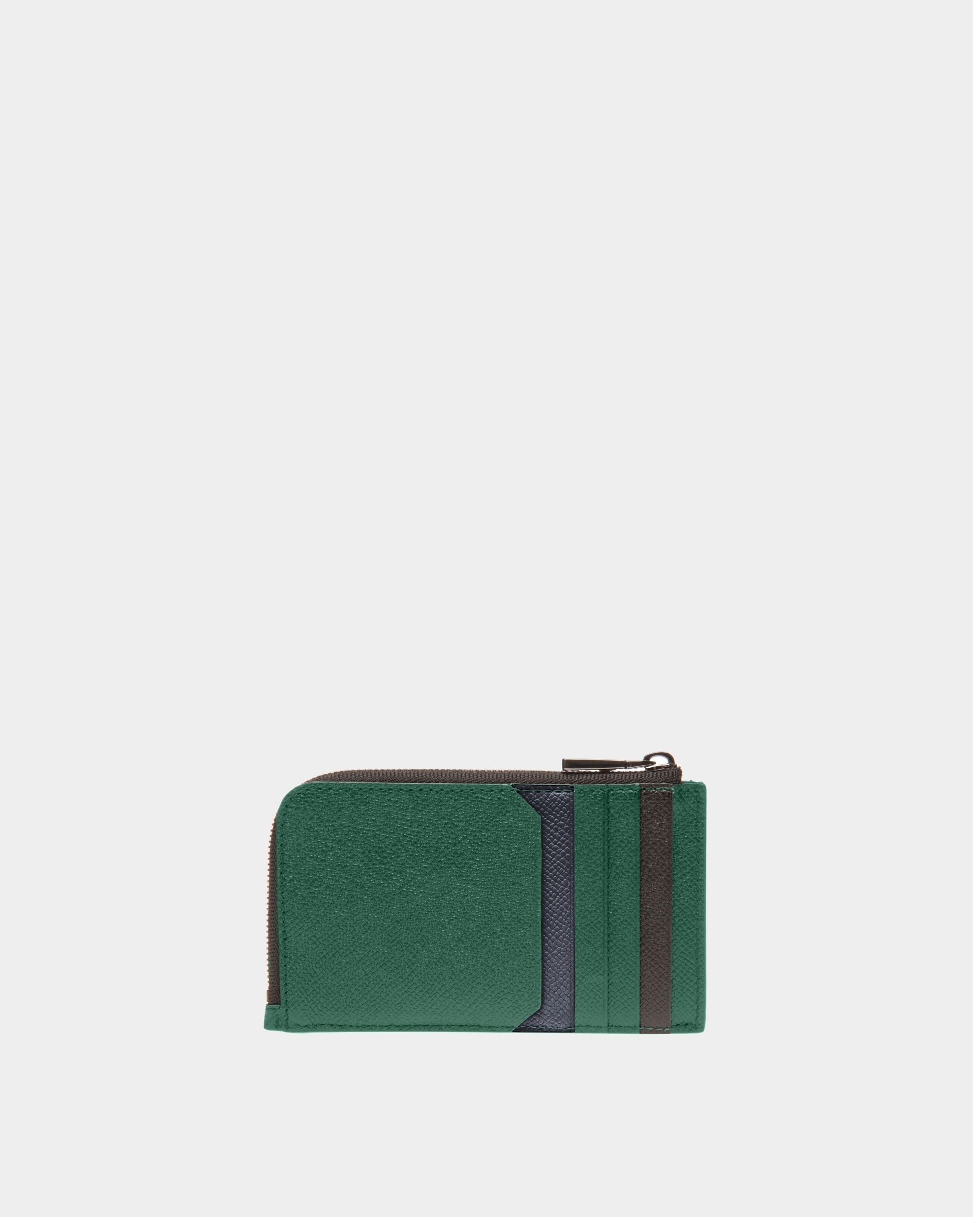 Bord Porte-Cartes En Cuir Vert - Homme - Bally - 02