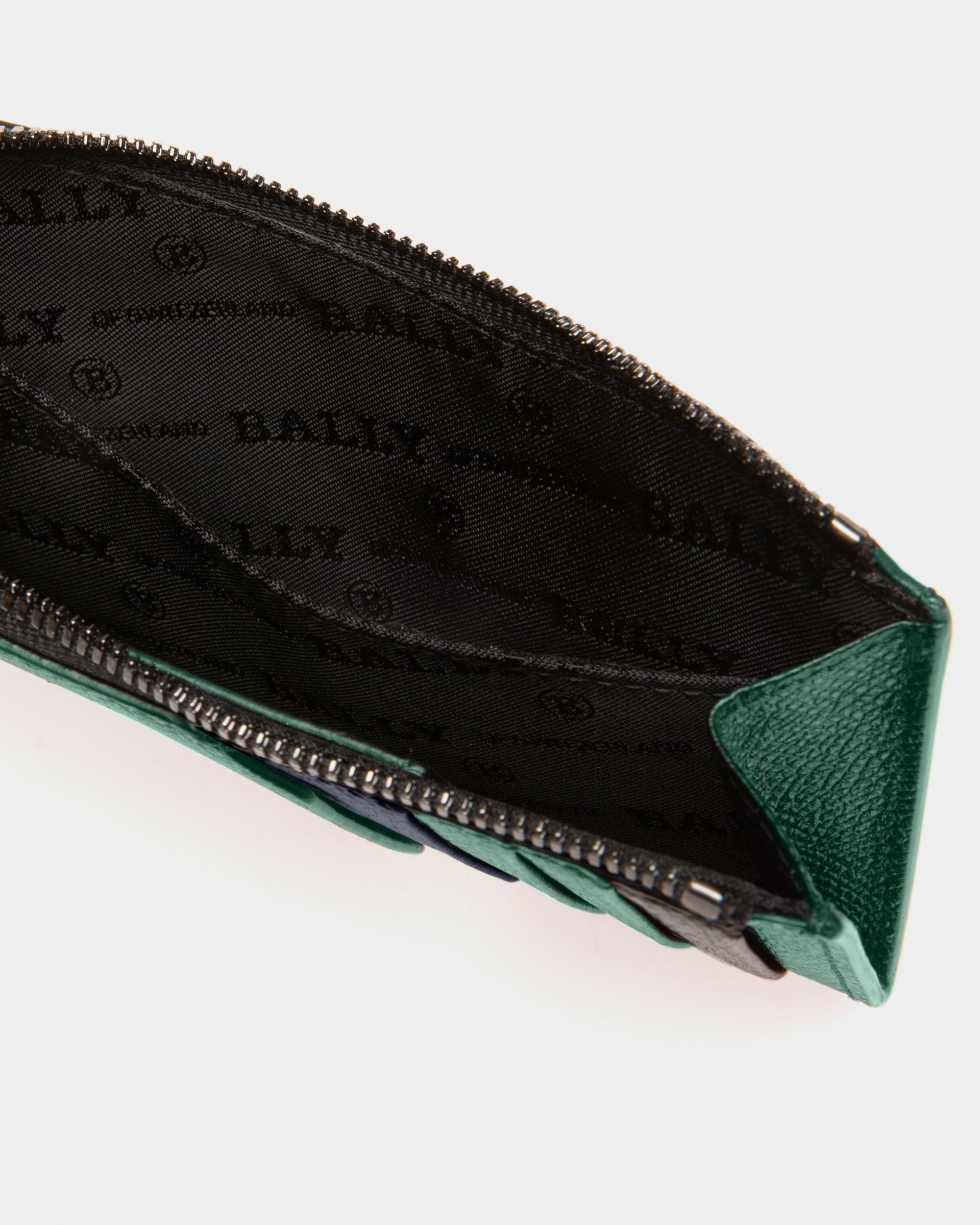 Bord Porte-Cartes En Cuir Vert - Homme - Bally - 04