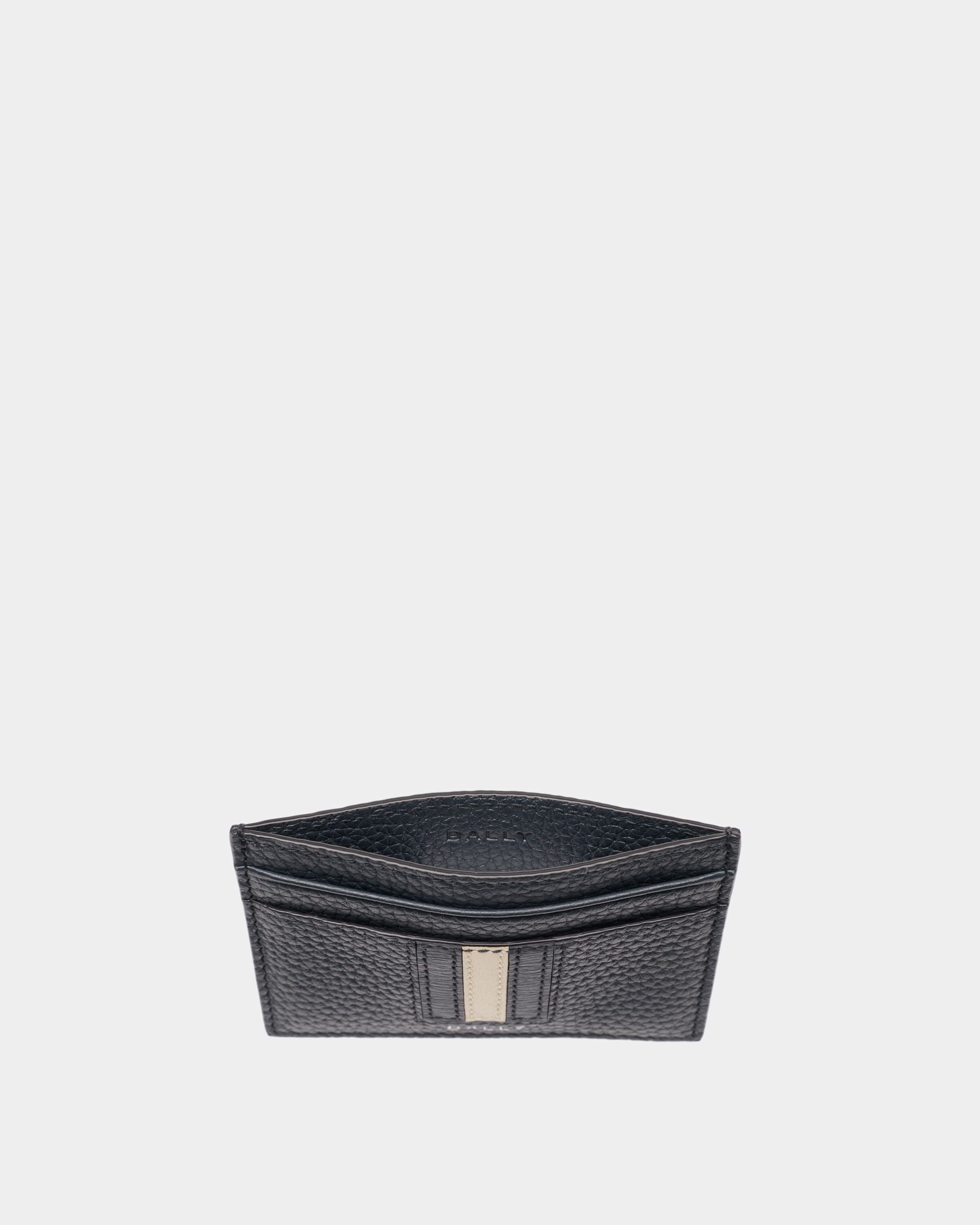 Porte-cartes de visite Ribbon Cuir bleu nuit - Homme - Bally - 03