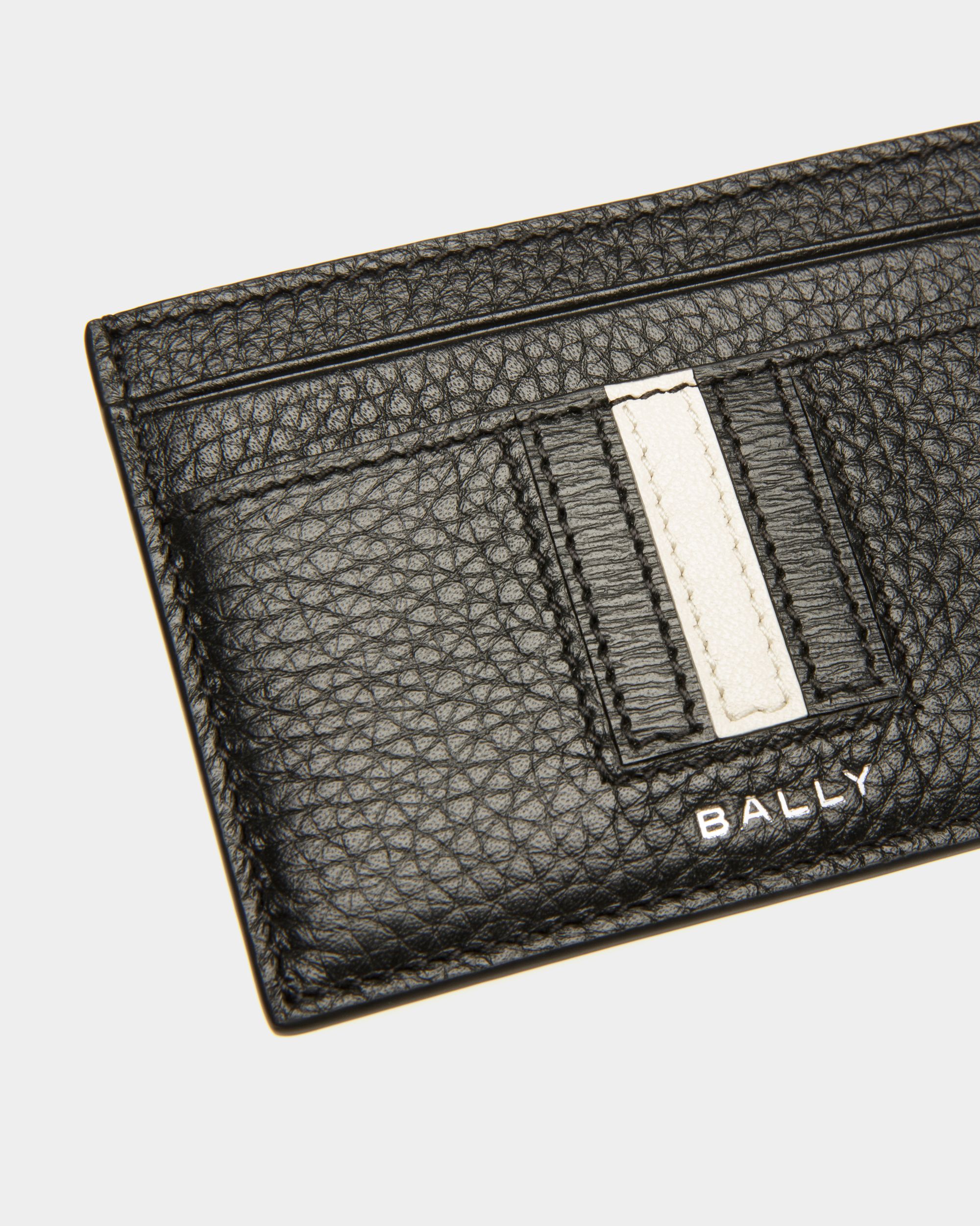 Tarjetero Ribbon De Piel En Negro - Hombre - Bally - 04