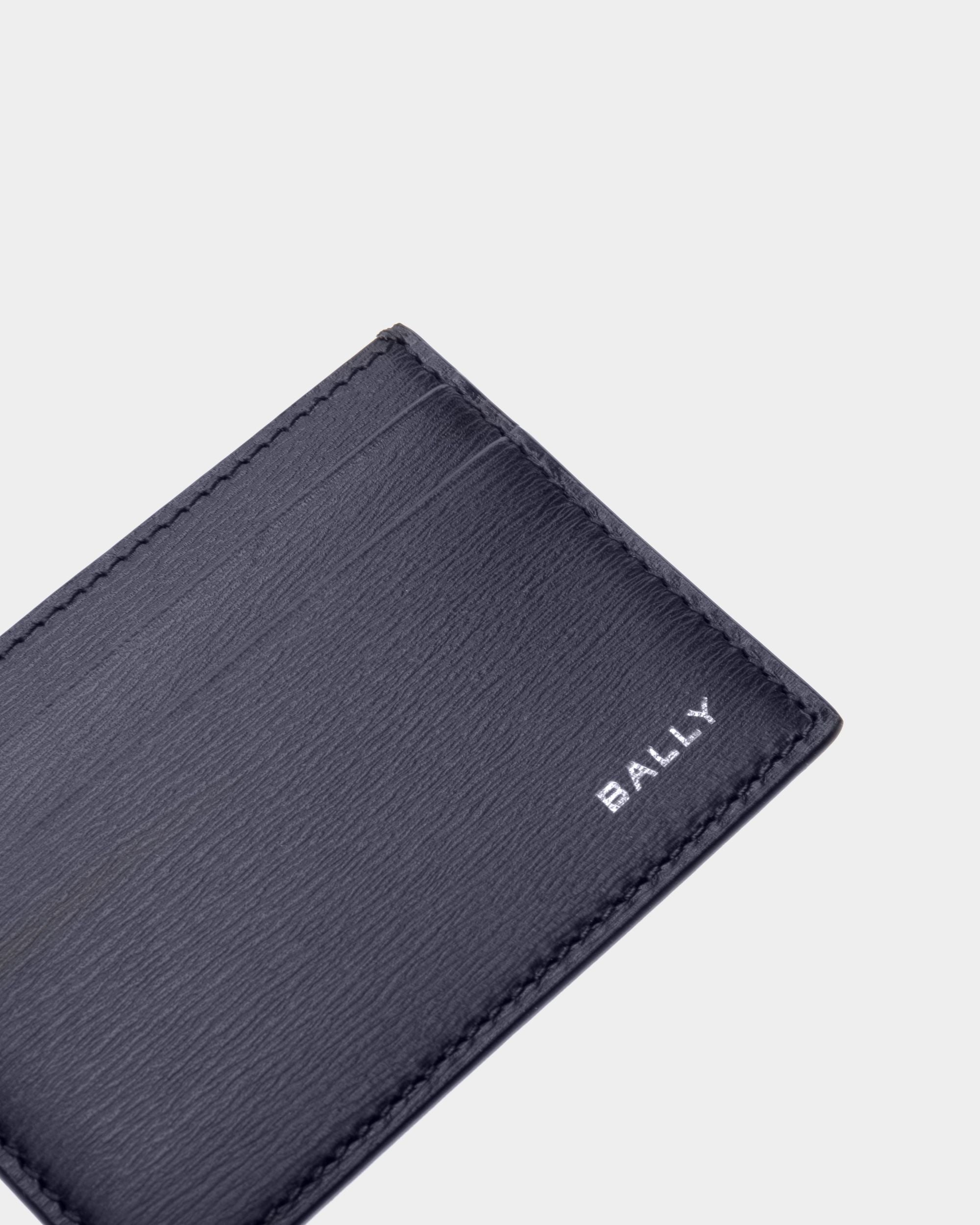 Porte-Cartes Crossing Cuir Bleu Nuit - Homme - Bally - 04