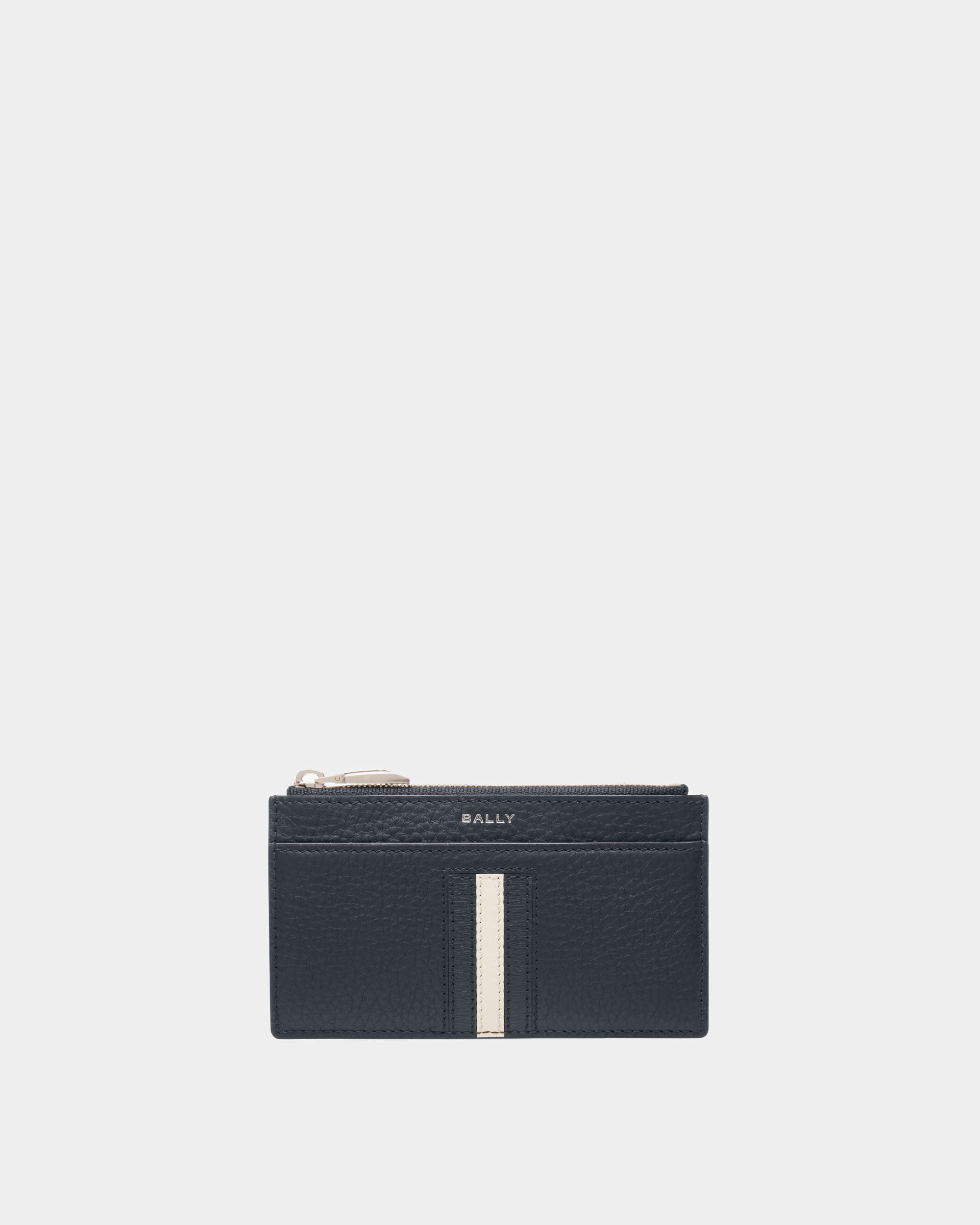 Tarjetero Ejecutivo Ribbon De Piel Color Medianoche - Hombre - Bally - 01