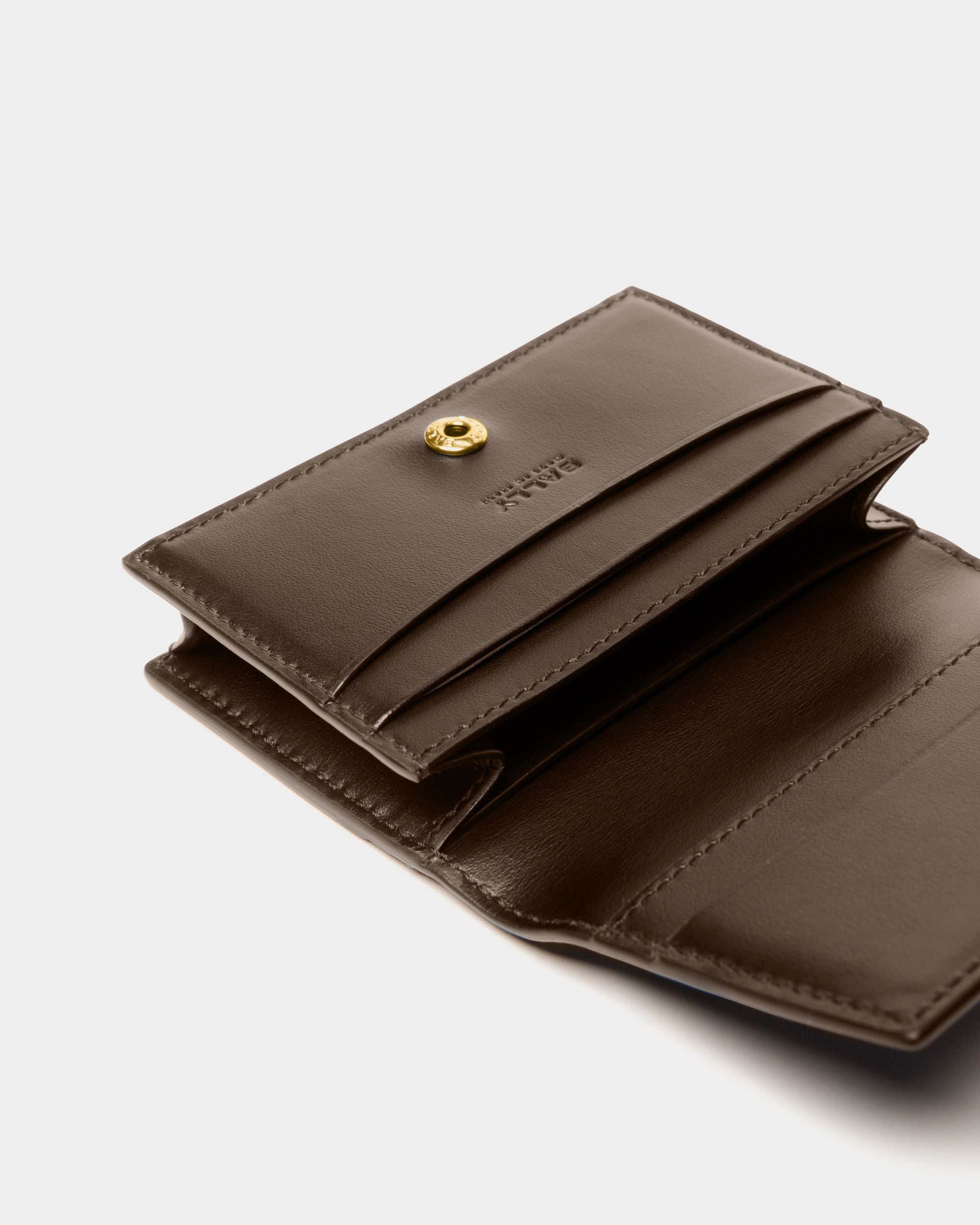 Porte-Cartes De Visite Deco En Cuir Ebano - Homme - Bally - 04