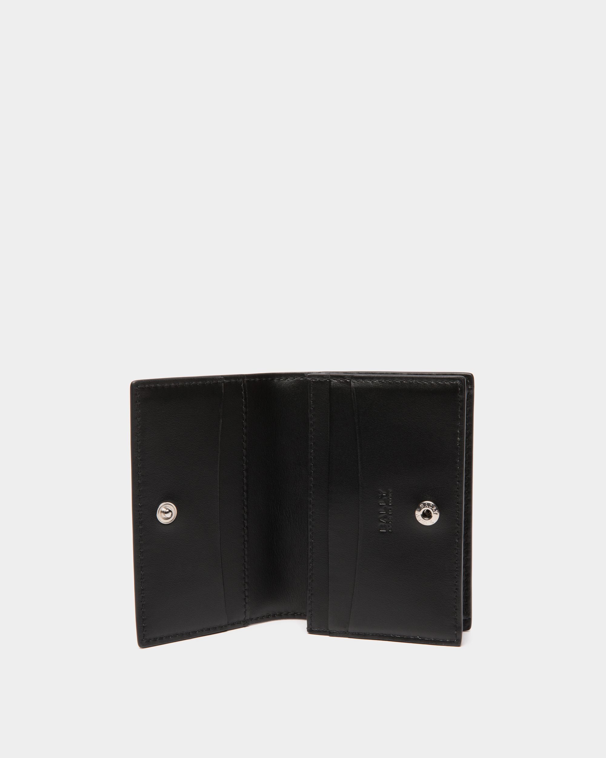 Porte-Cartes De Visite Deco En Cuir Noir - Homme - Bally - 03