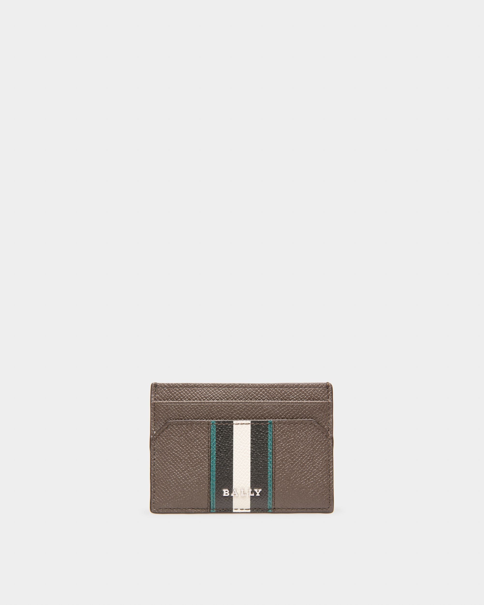 Bhar Porte-Cartes En Cuir Vert Militaire - Homme - Bally - 01