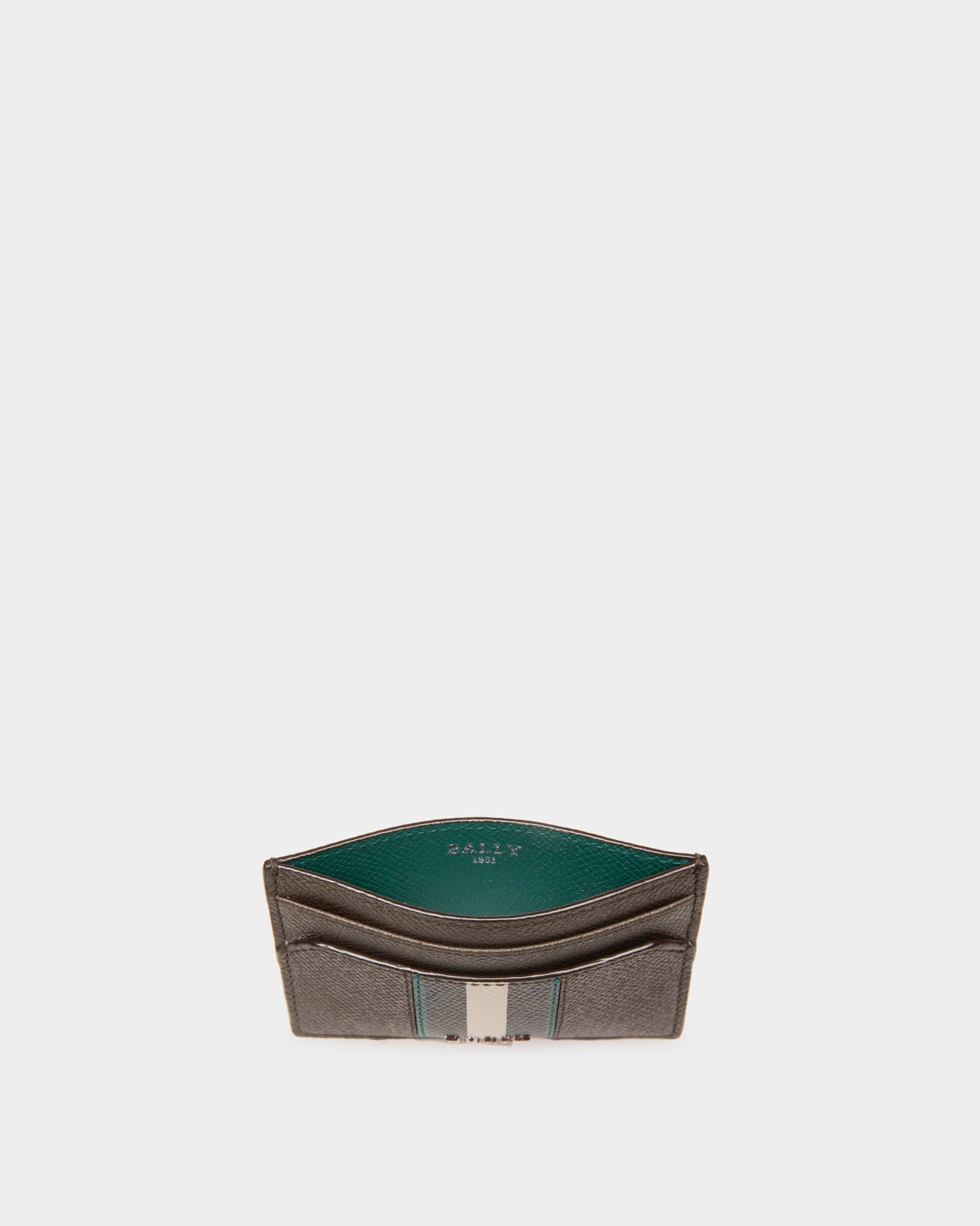 Bhar Porte-Cartes En Cuir Vert Militaire - Homme - Bally - 03