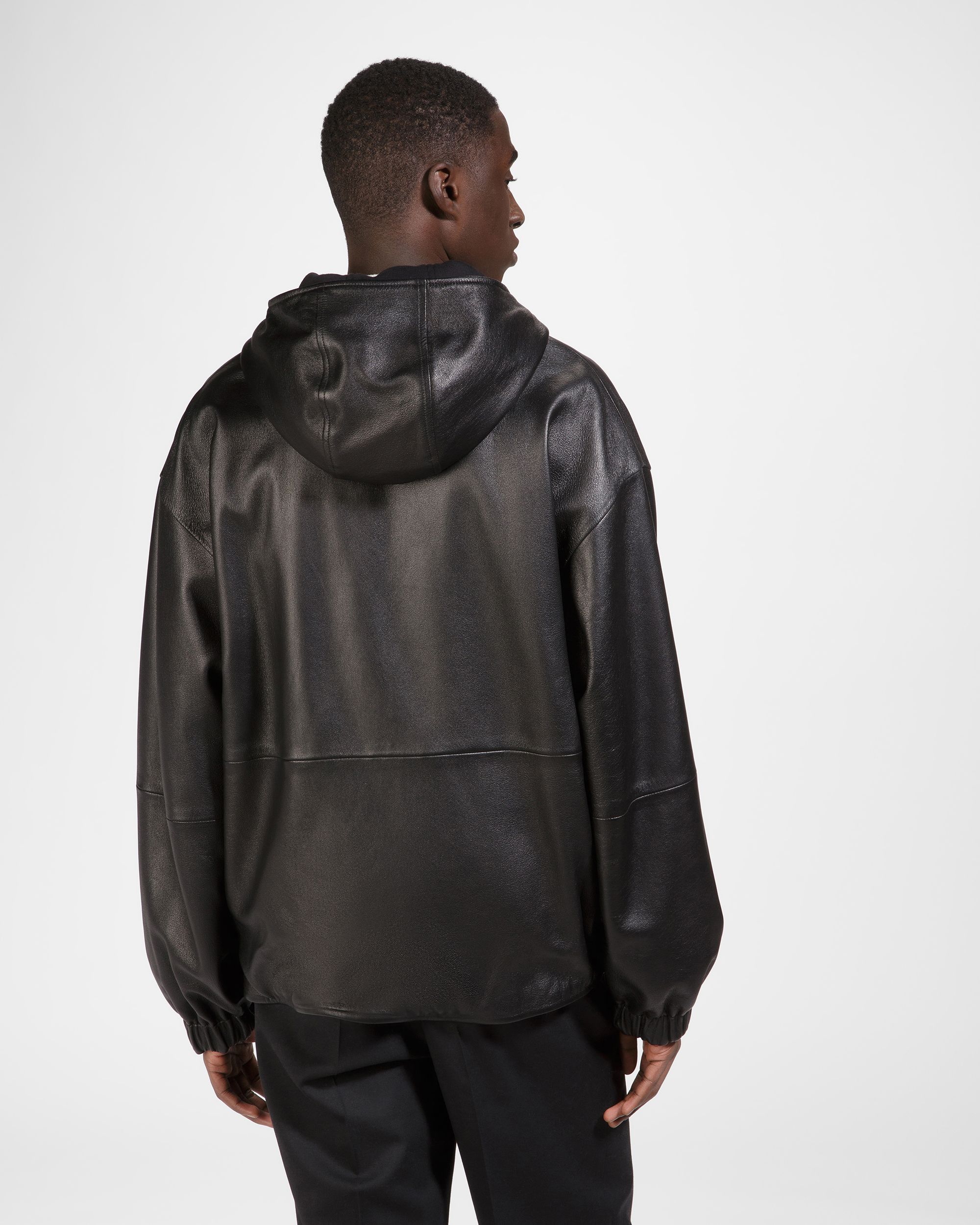 Veste En Cuir Noir - Homme - Bally - 02