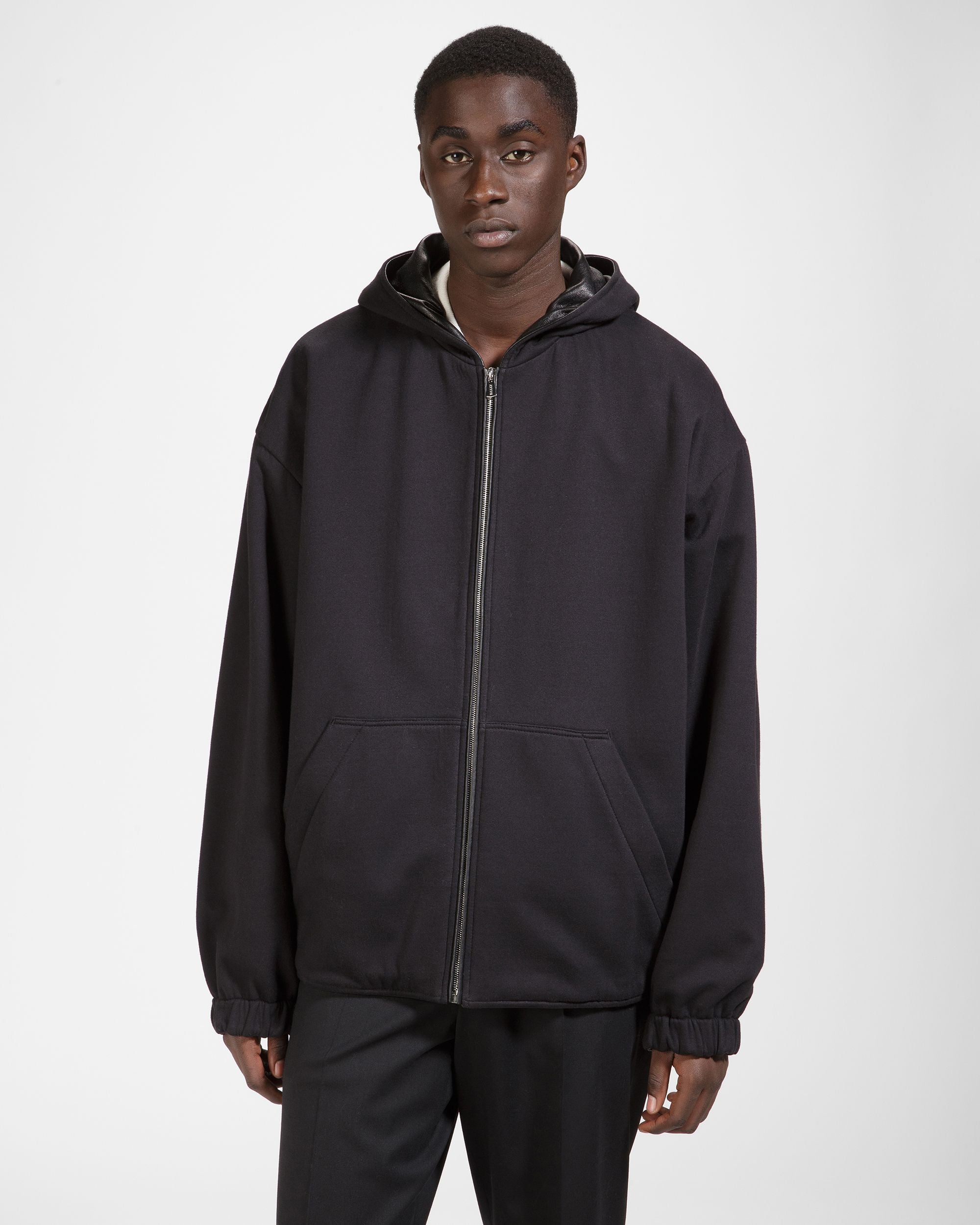 Veste En Cuir Noir - Homme - Bally - 06