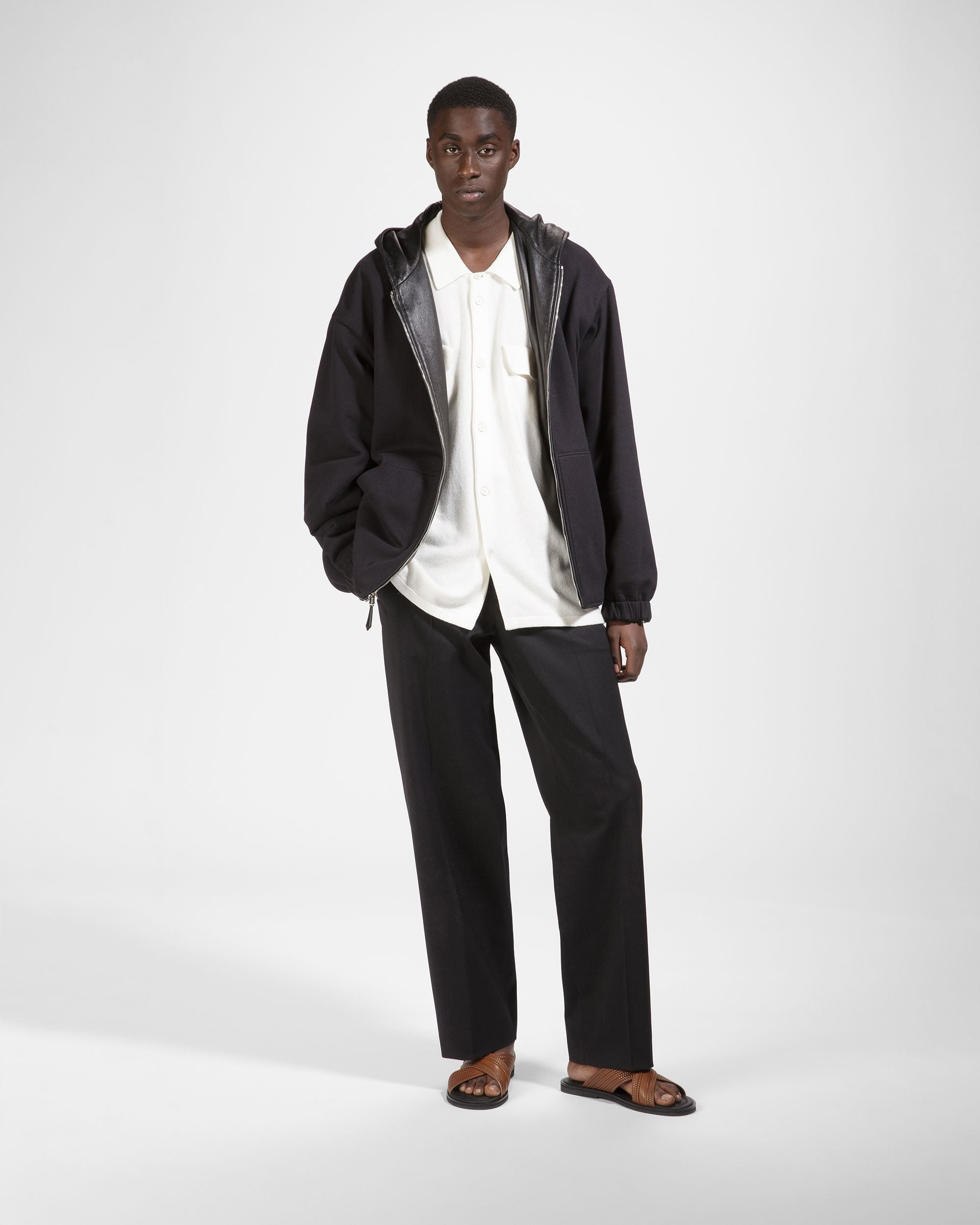 Veste En Cuir Noir - Homme - Bally - 07