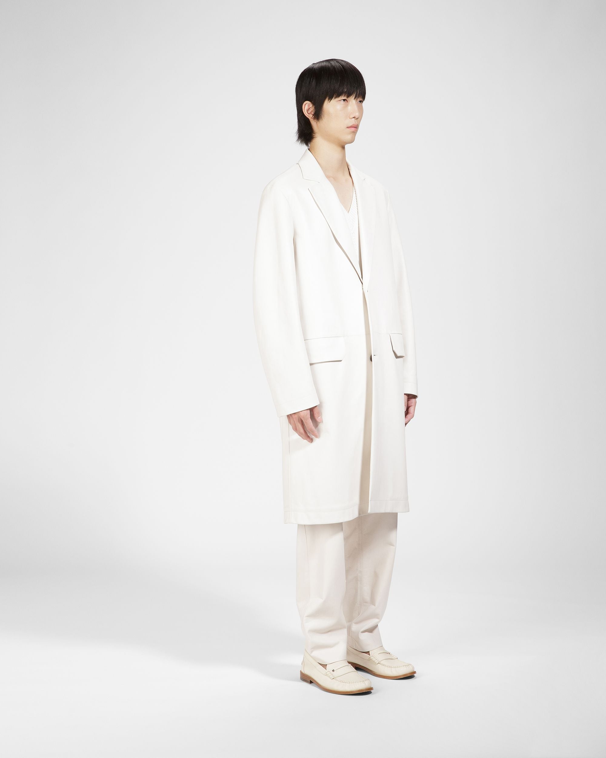 Pantalon En Cuir Ivoire - Homme - Bally - 04