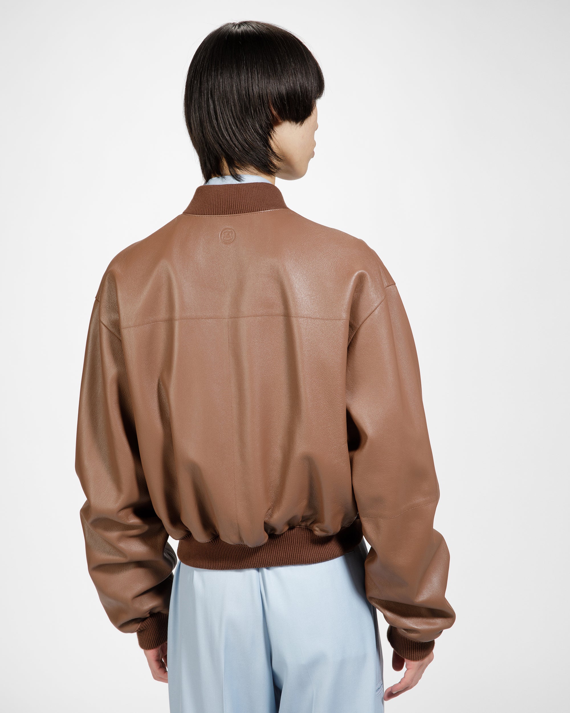 Braune Bomberjacke Aus Leder Im Blousonstil - Herren - Bally - 03