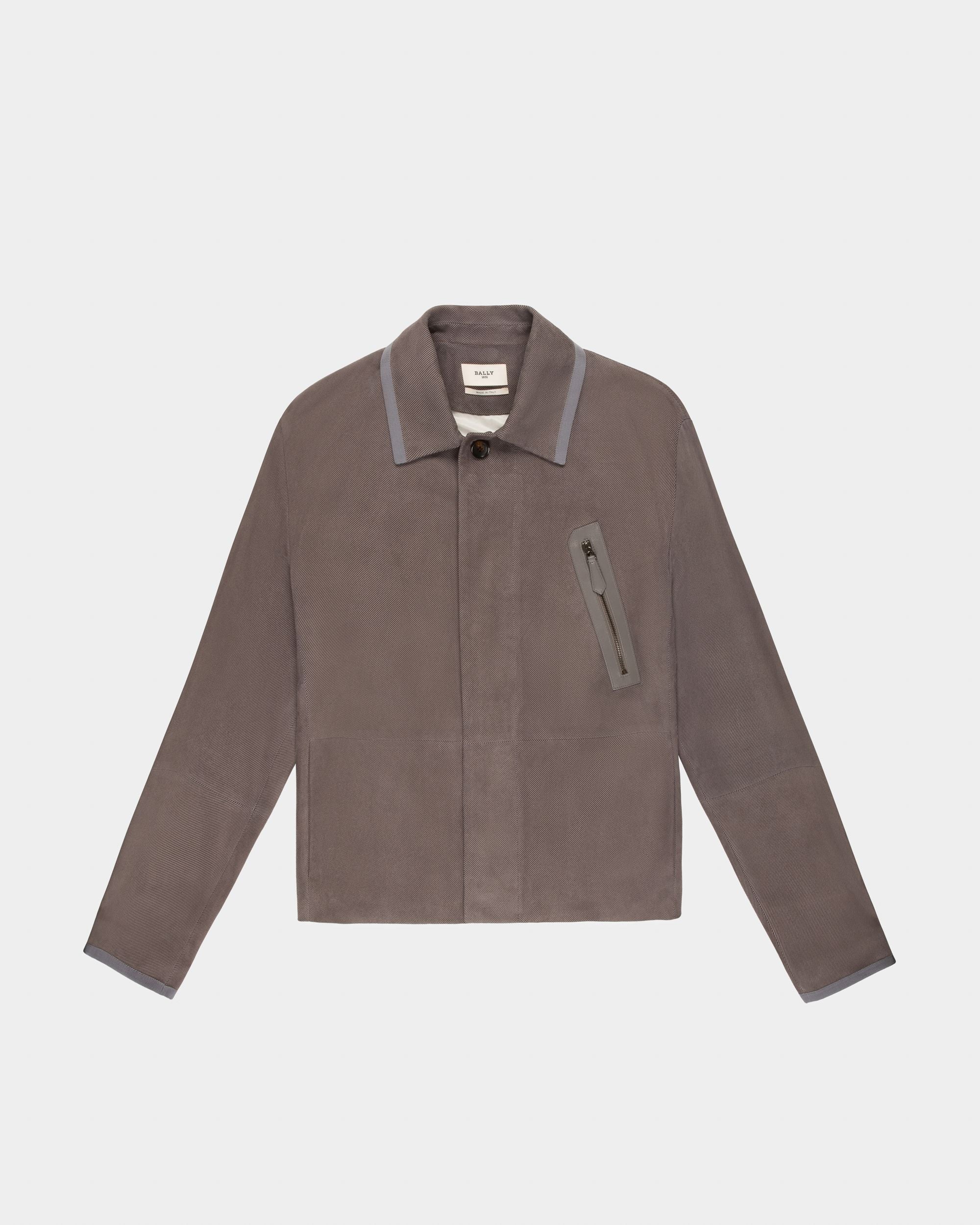 Bomberjacke Aus Grauem Leder - Herren - Bally - 04