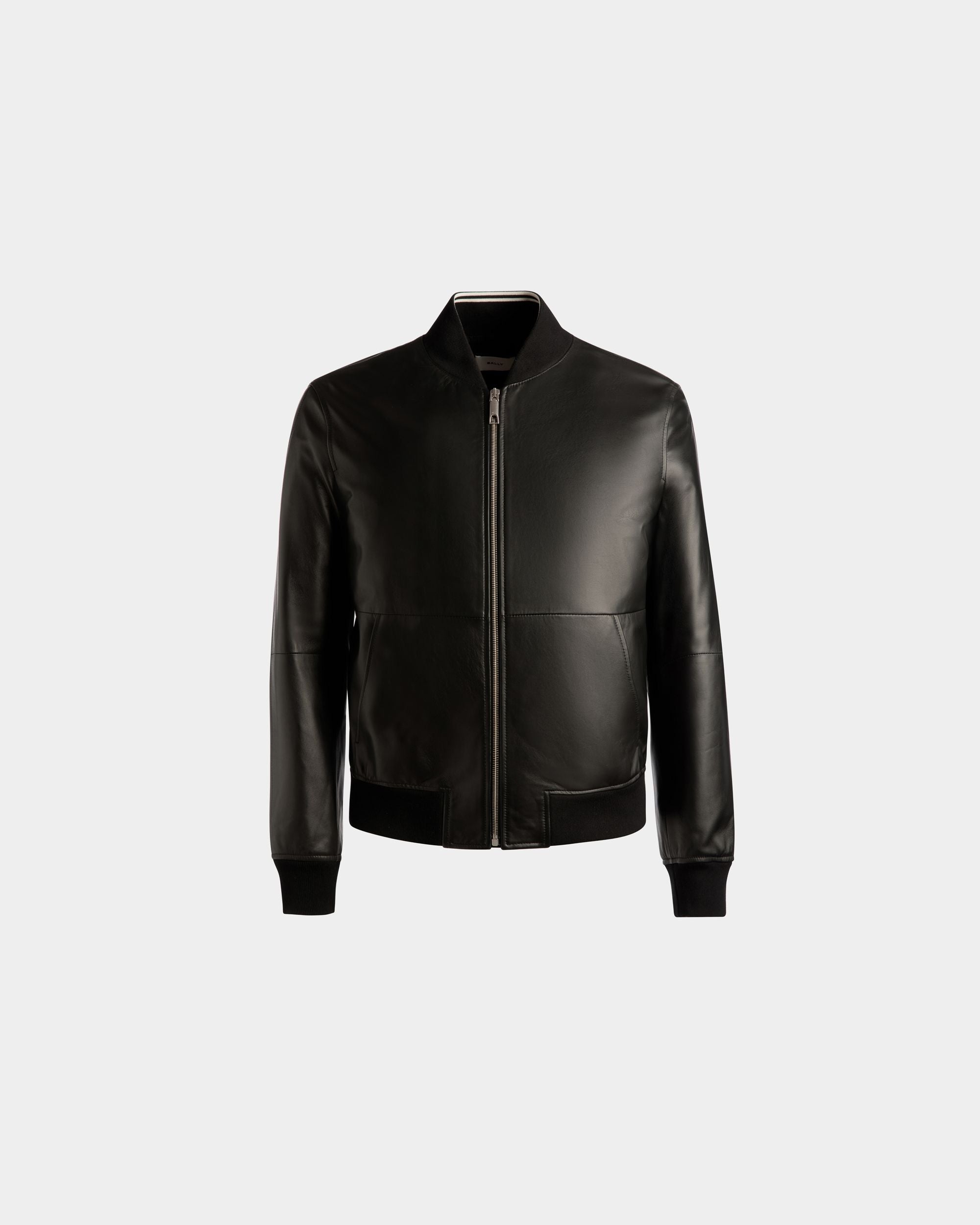 Bómber De Piel En Negro - Hombre - Bally - 01