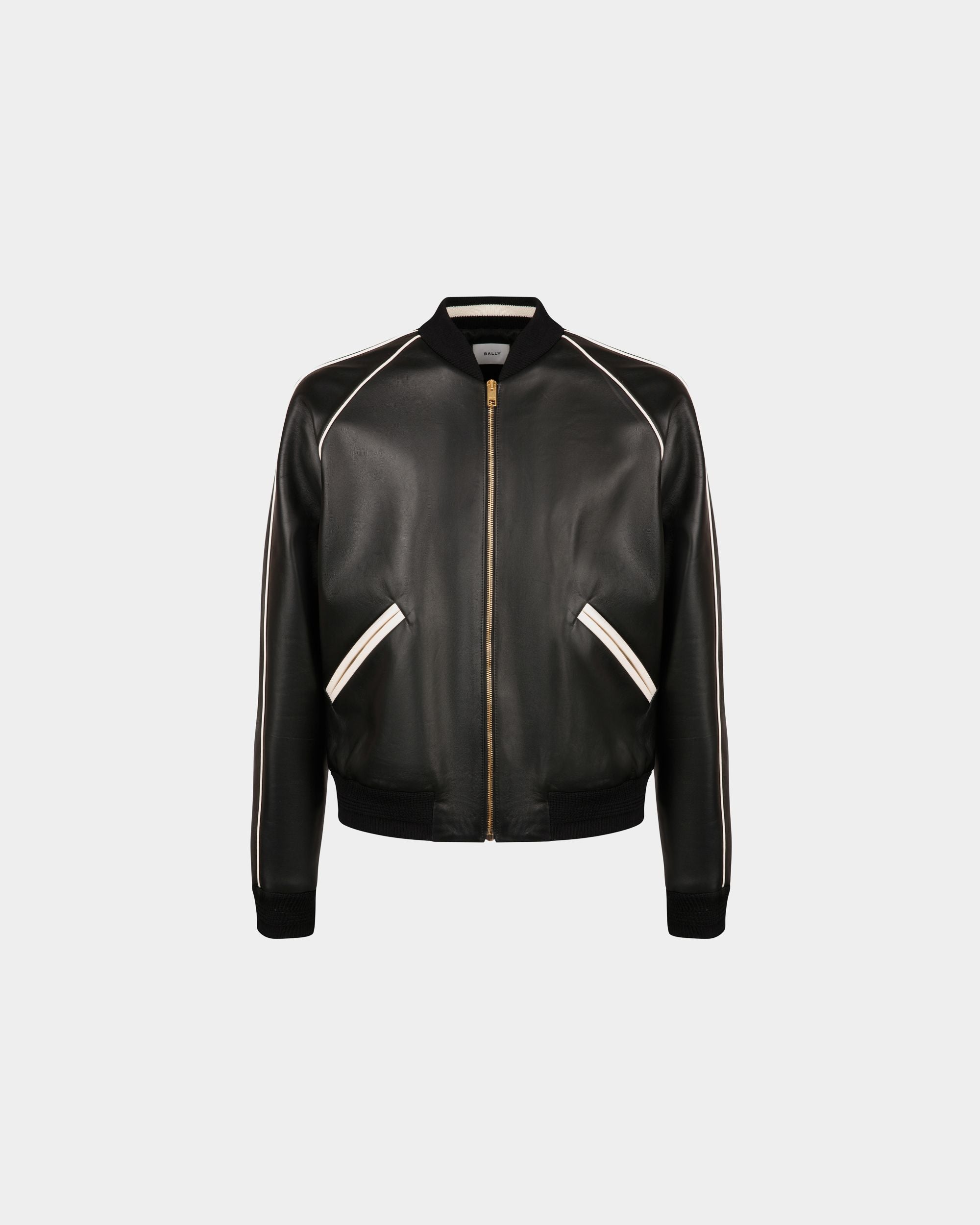 Bomber En Cuir Noir - Homme - Bally - 01