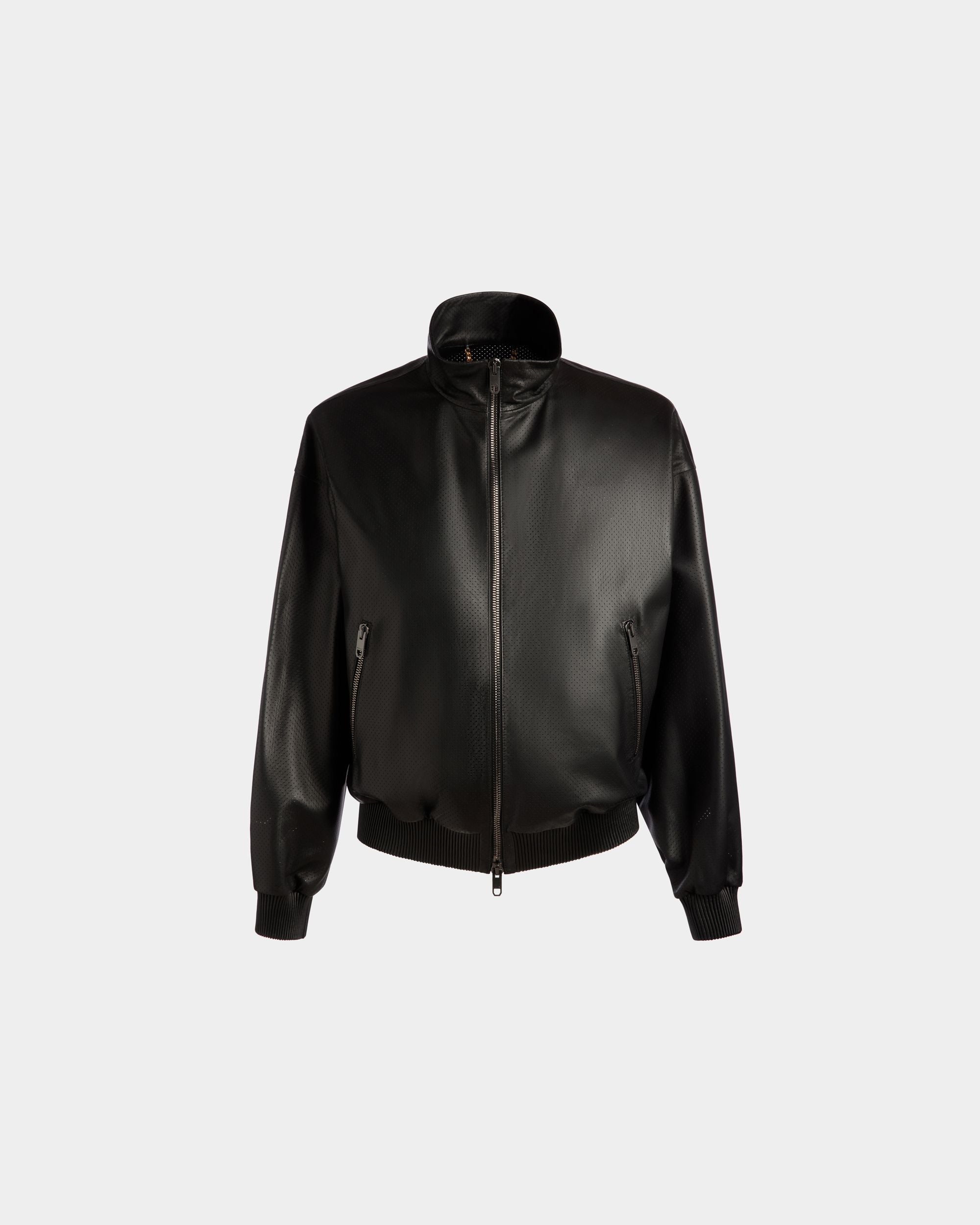 Blouson Collection Voyage Adrien Brody En Cuir Noir - Homme - Bally - 01
