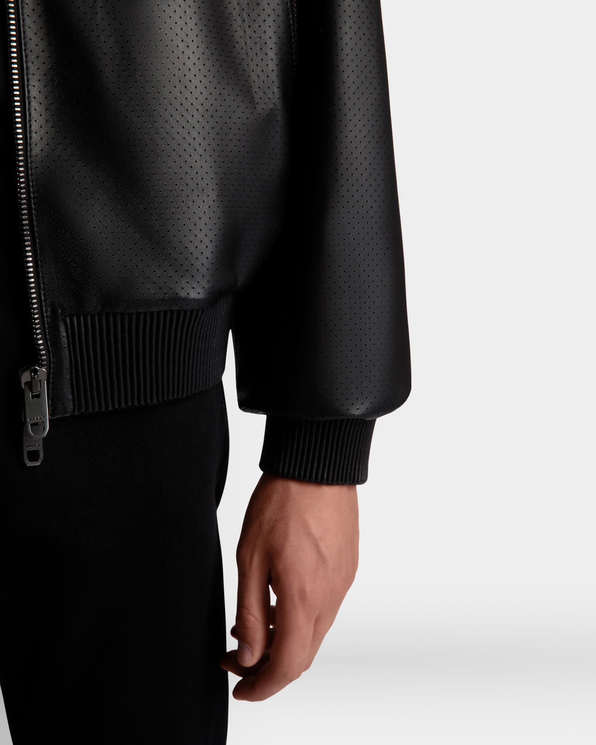 Blouson Collection Voyage Adrien Brody En Cuir Noir - Homme - Bally - 04
