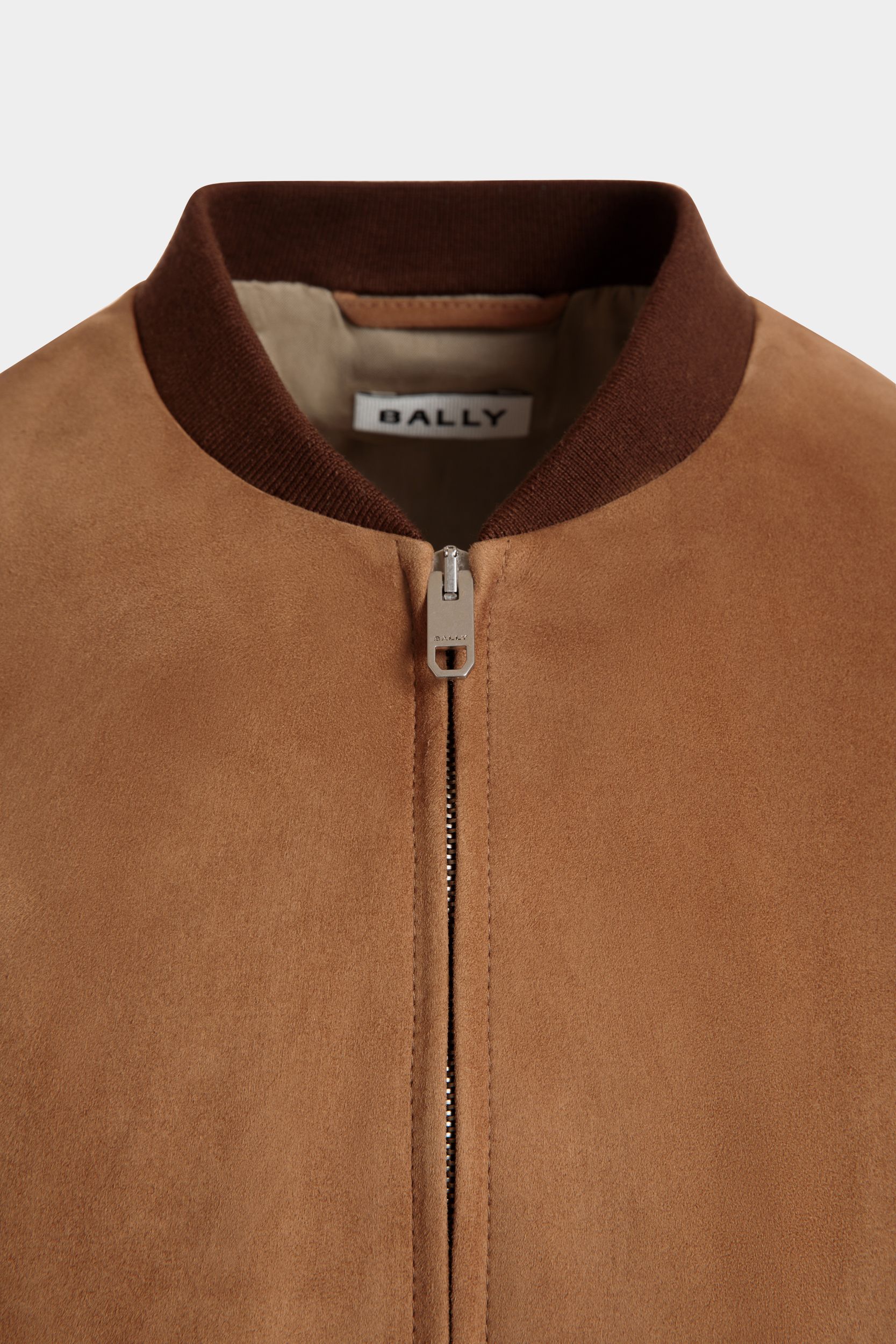 Blouson Bomber En Daim Marron - Homme - Bally - 04