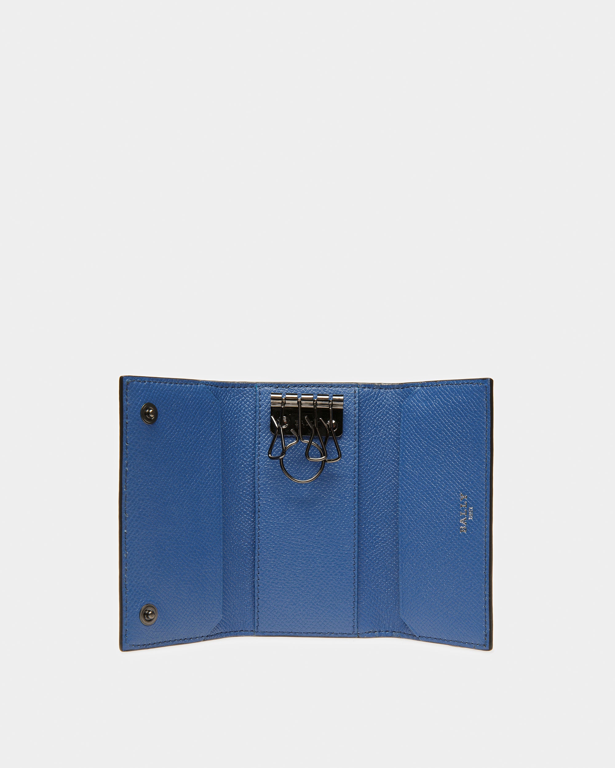 Baltos Schlüsseletui Aus Leder In Schwarz Und Blau - Herren - Bally - 03