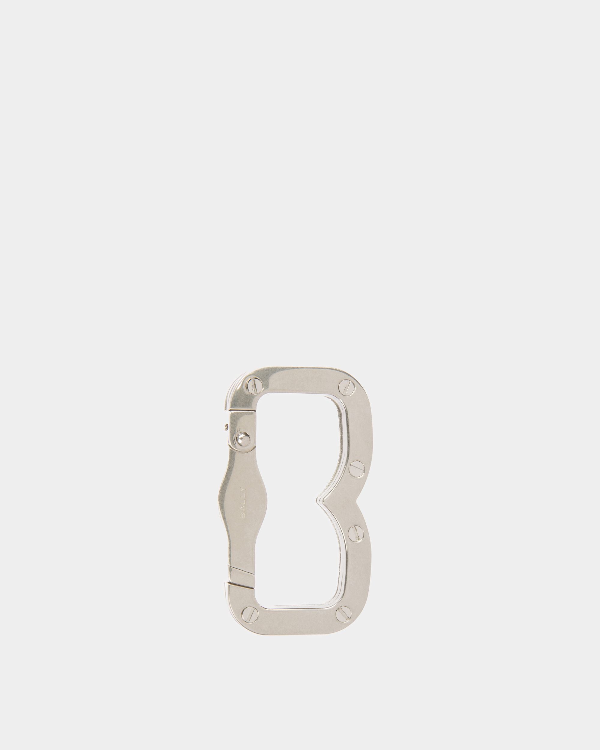 Banque Key Holder In Hammered Palladium - Men's - Bally - 01