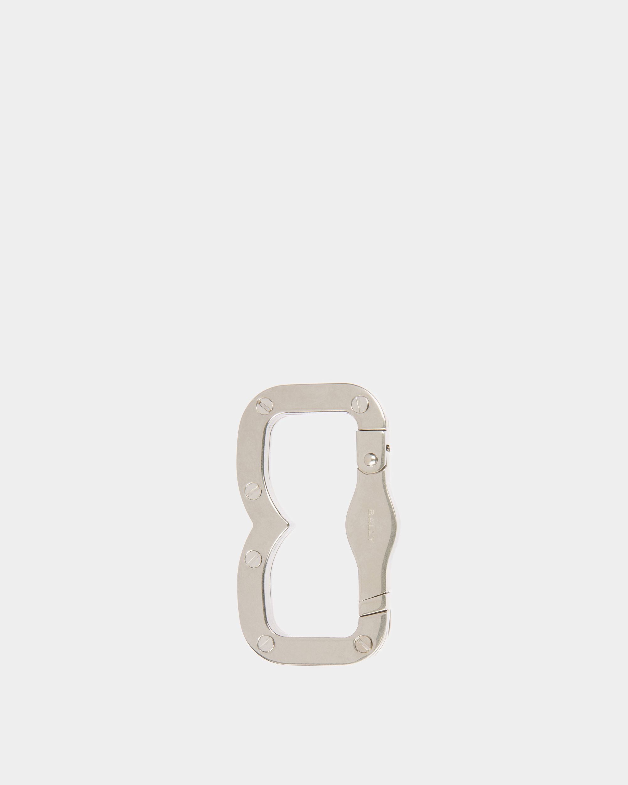 Banque Key Holder In Hammered Palladium - Men's - Bally - 02